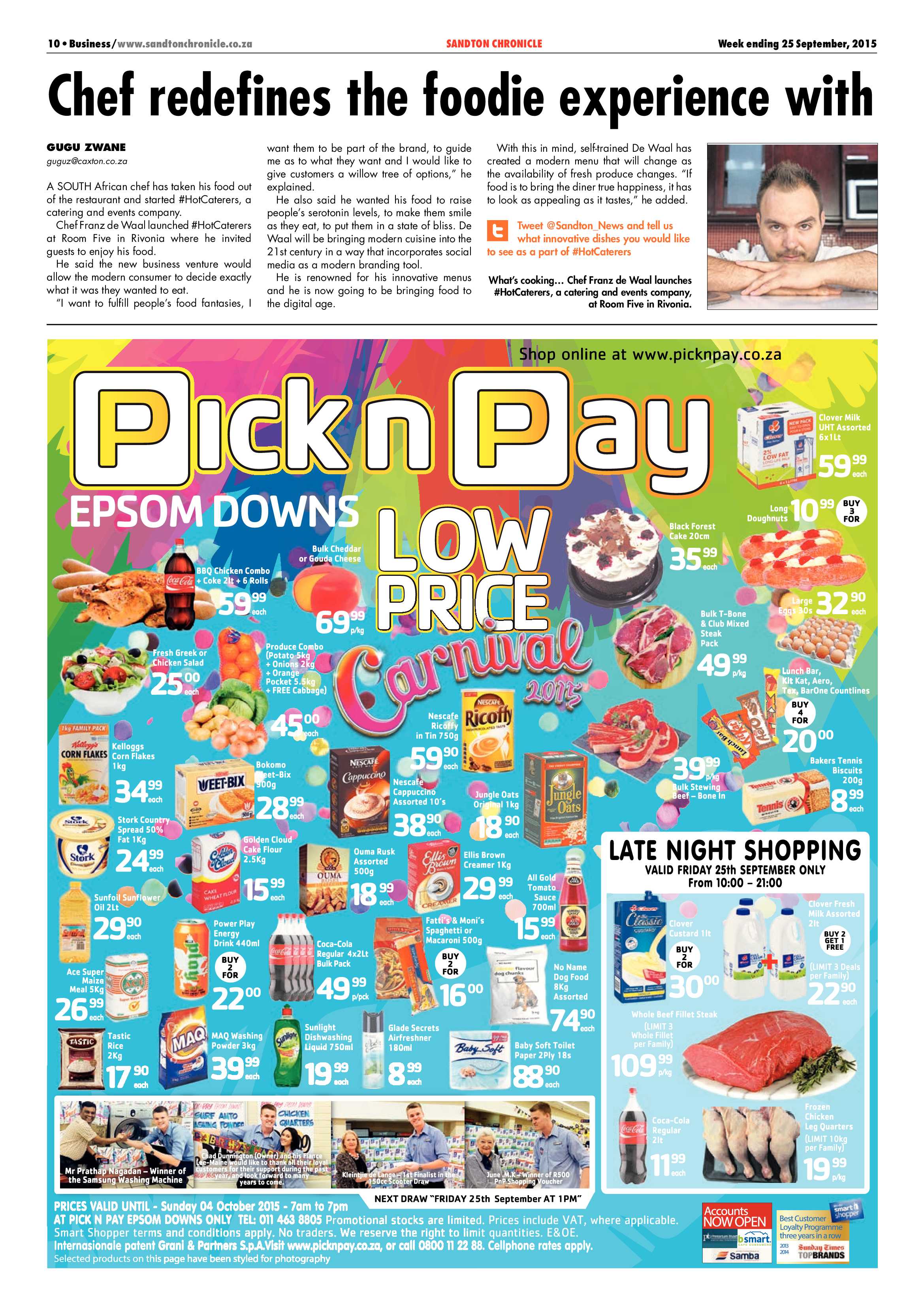 Sandton Chronicle 25 September 2015 page 10
