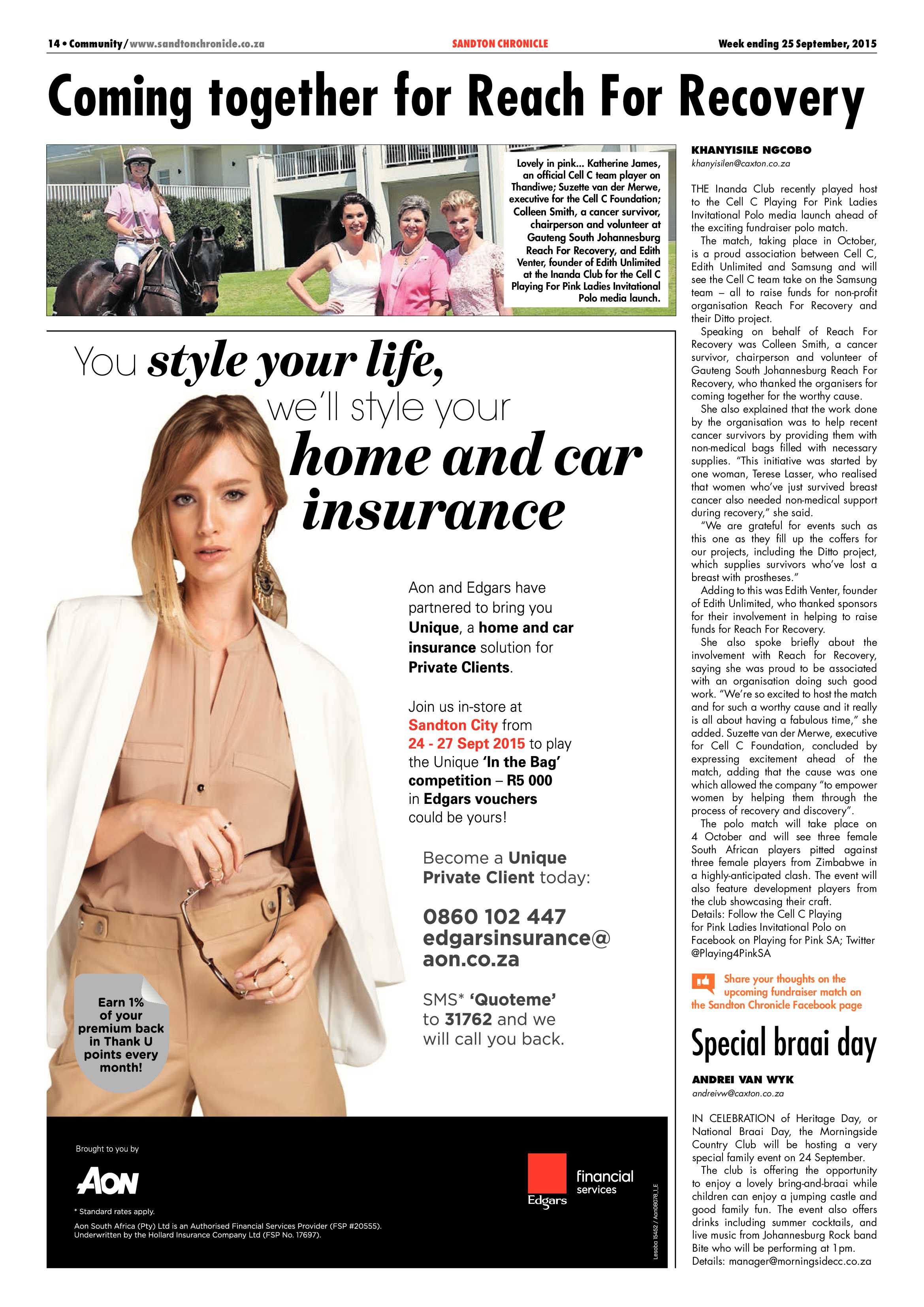 Sandton Chronicle 25 September 2015 page 14