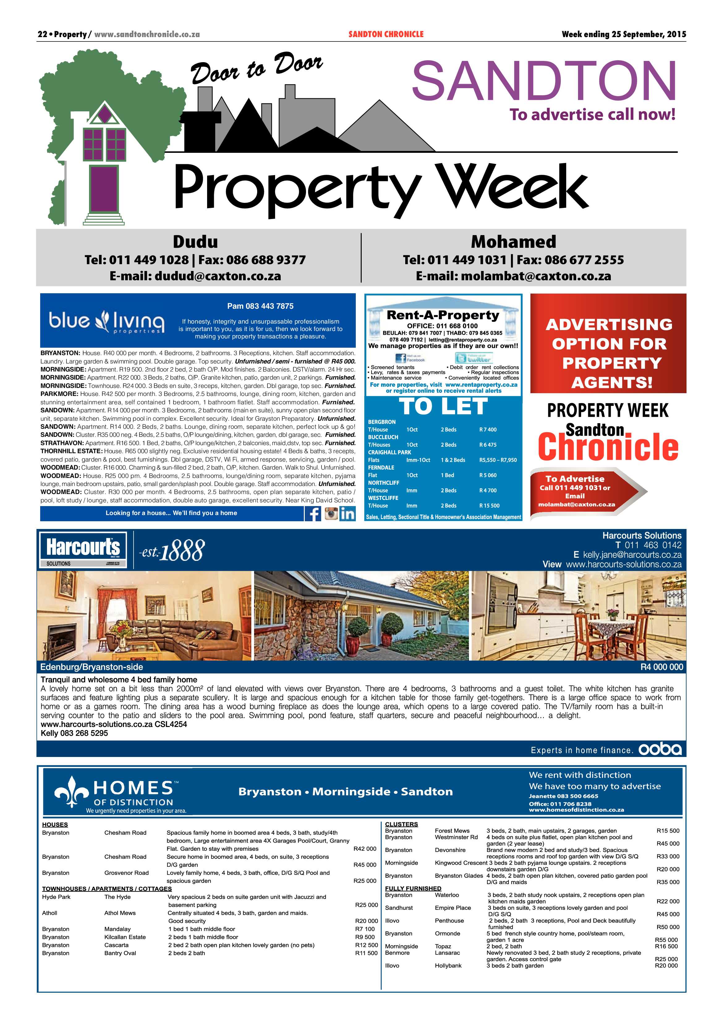 Sandton Chronicle 25 September 2015 page 30