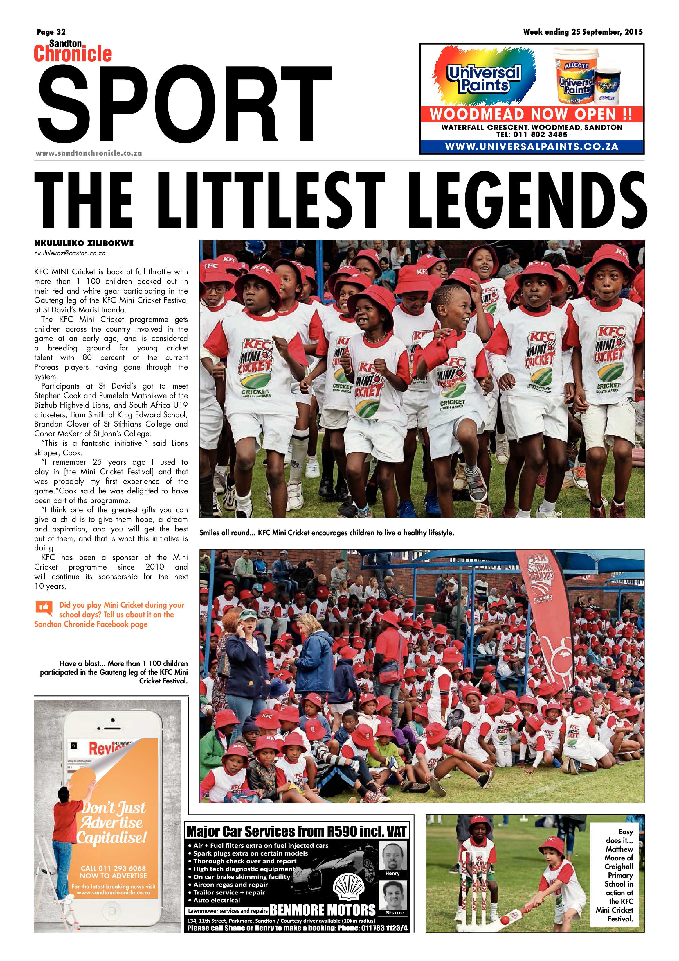 Sandton Chronicle 25 September 2015 page 40
