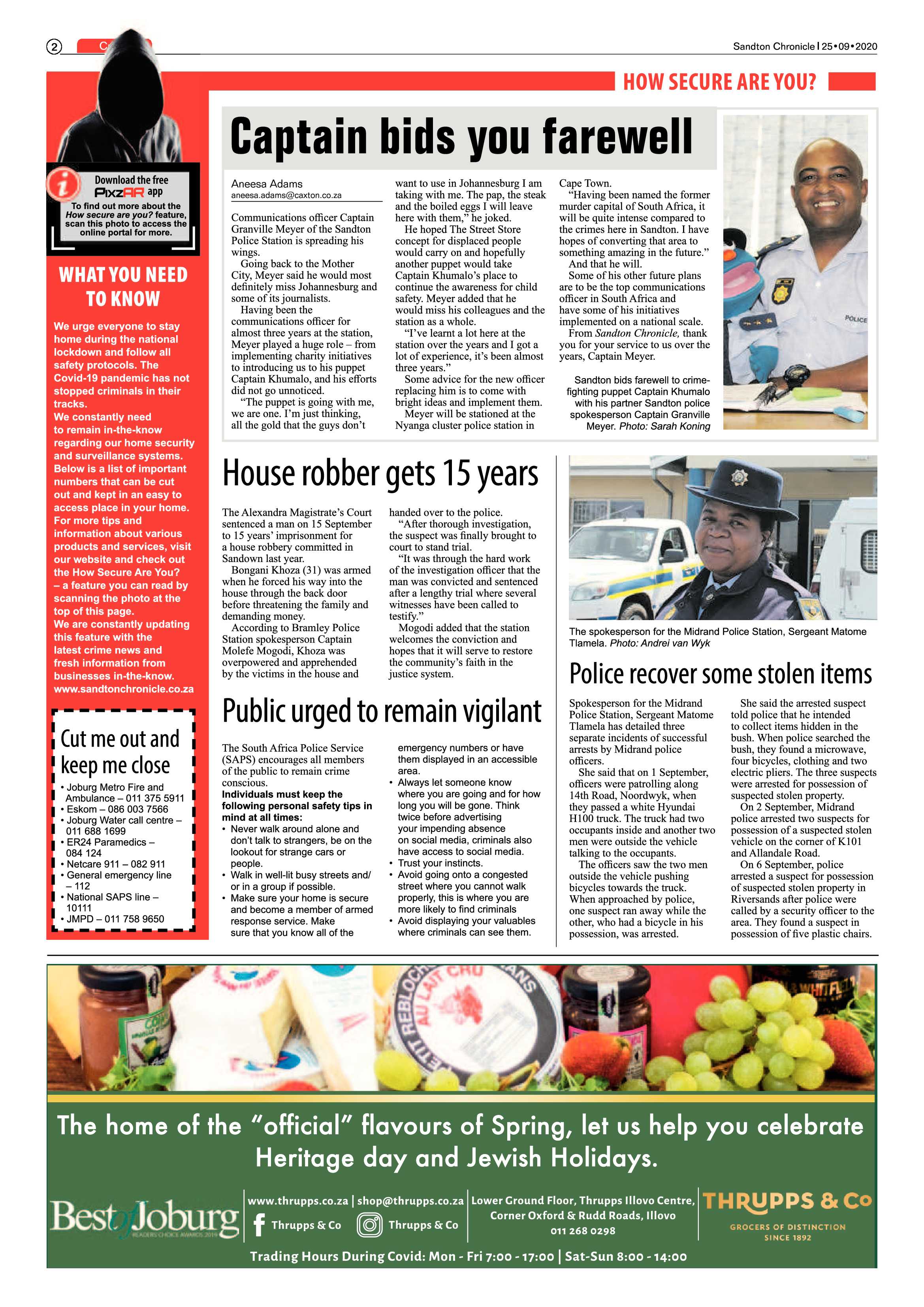 Sandton Chronicle 25 September 2020 page 2