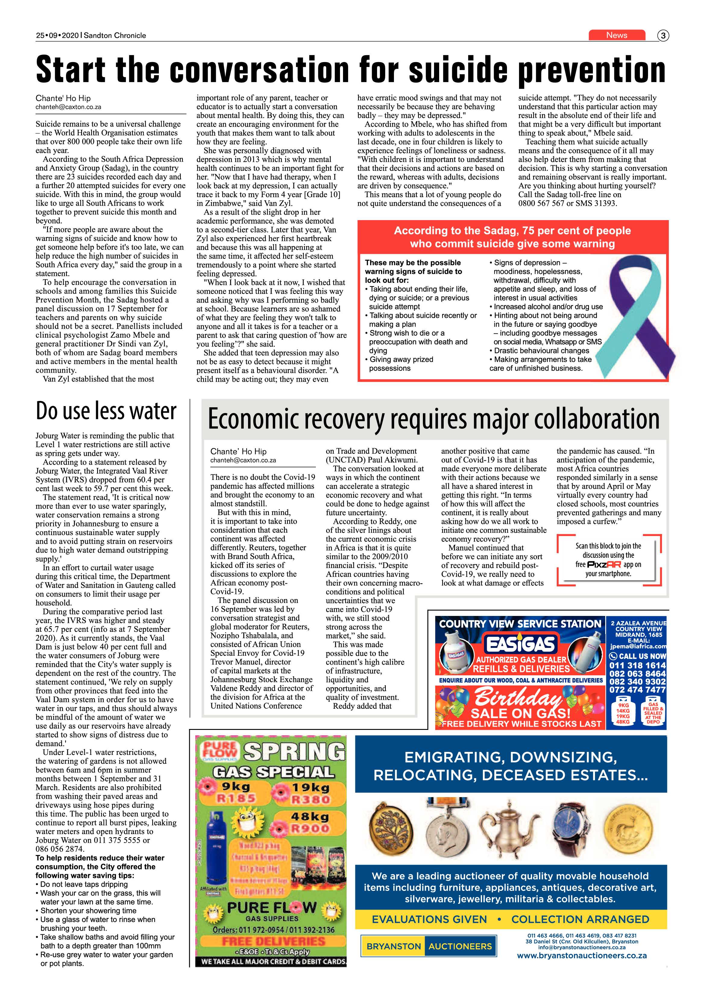 Sandton Chronicle 25 September 2020 page 3