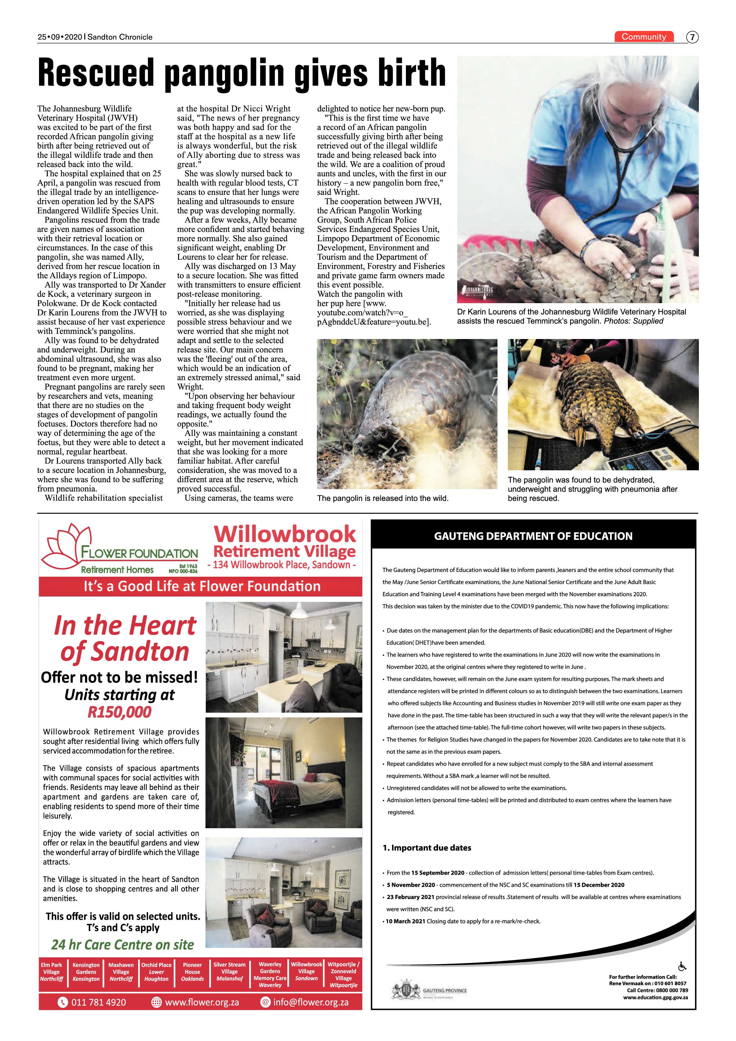Sandton Chronicle 25 September 2020 page 7
