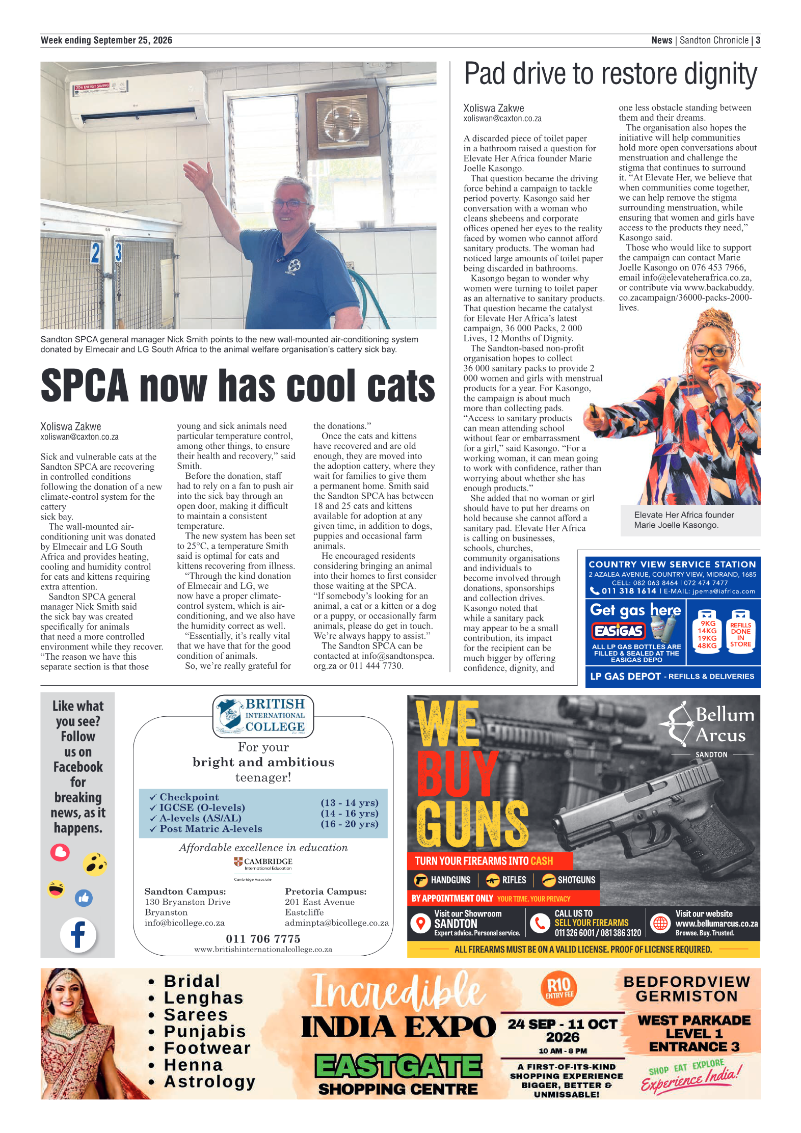 Sandton Chronicle 25 September 2026 page 3