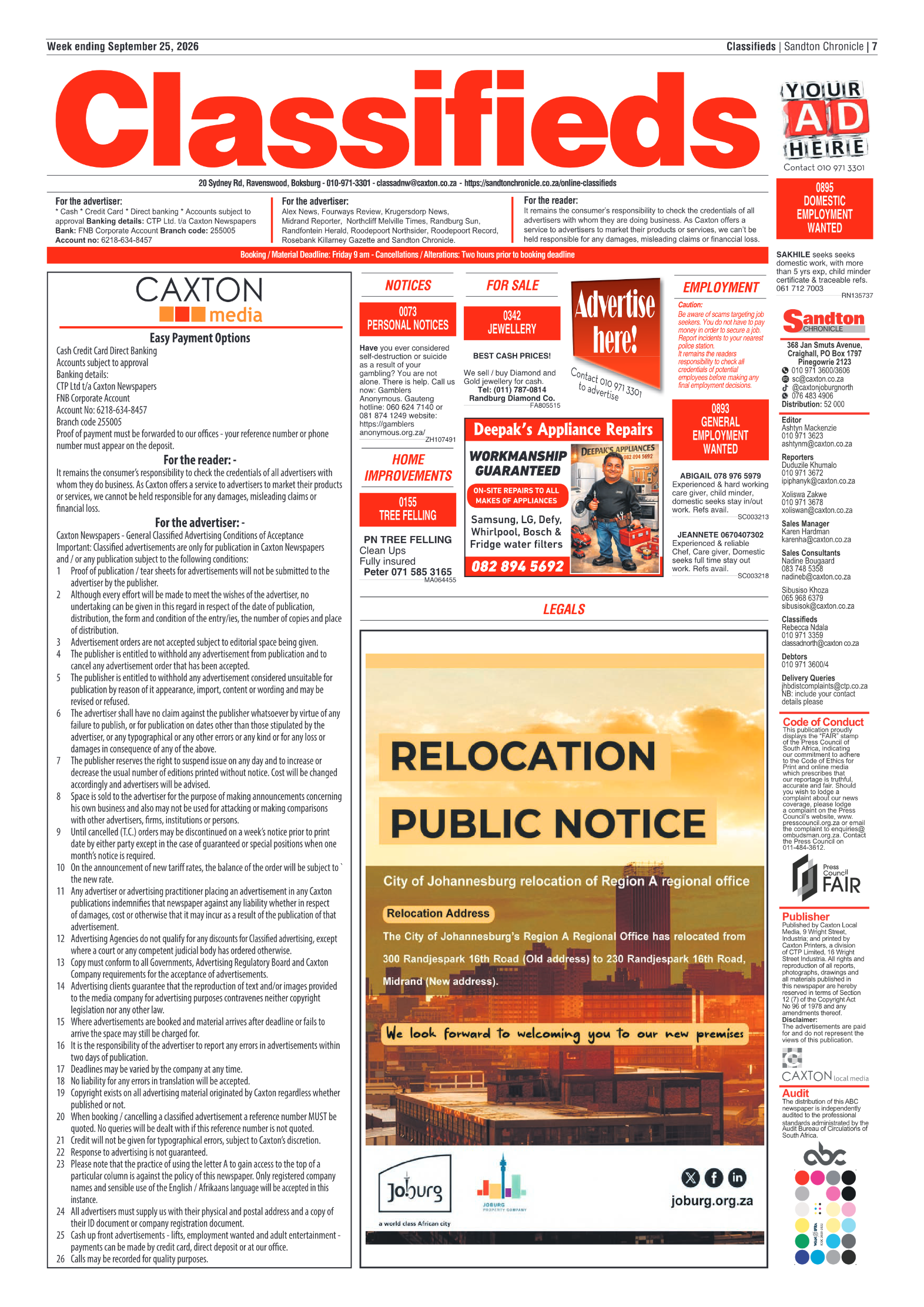 Sandton Chronicle 25 September 2026 page 7