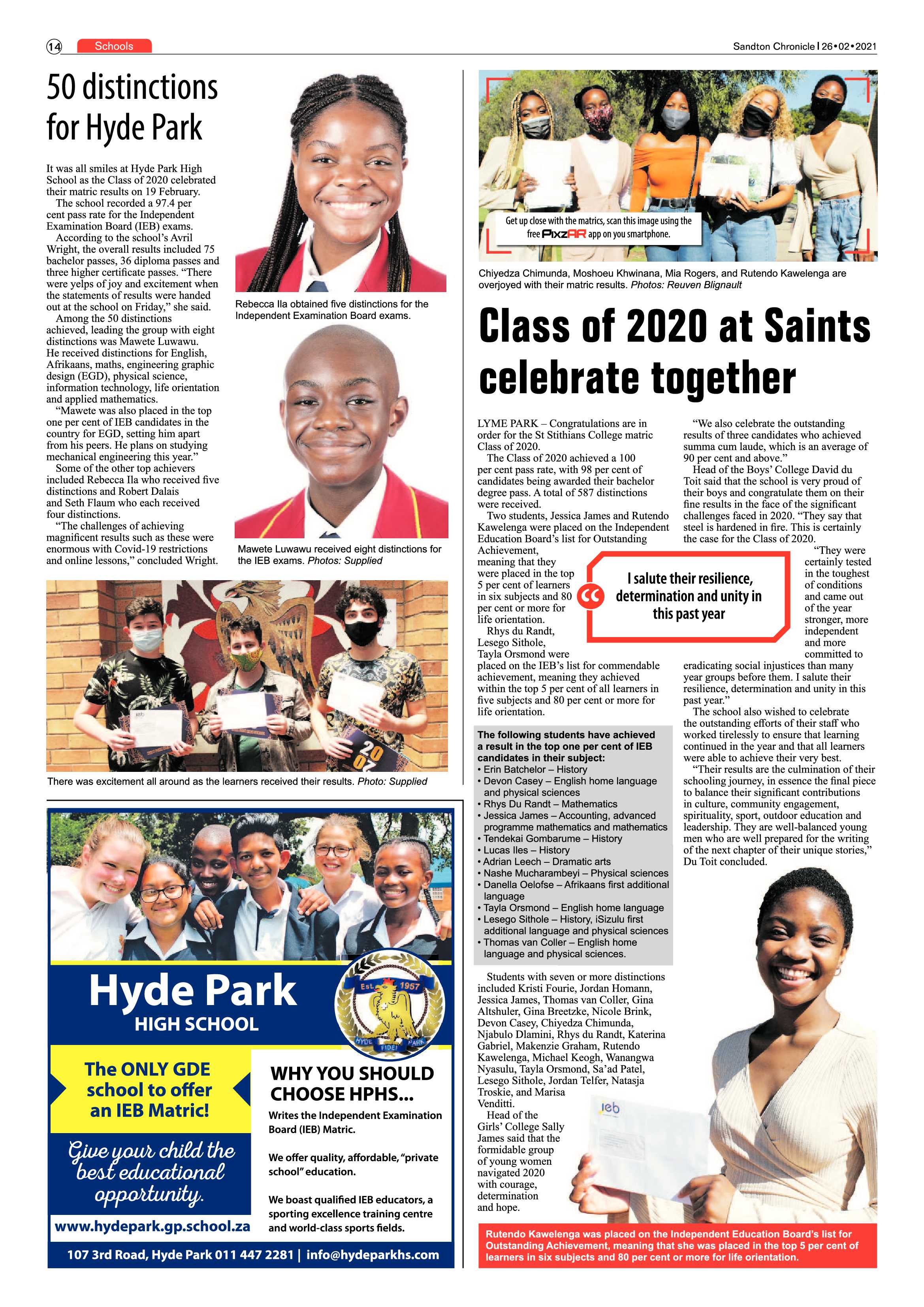 Sandton Chronicle 26 February 2021 page 14