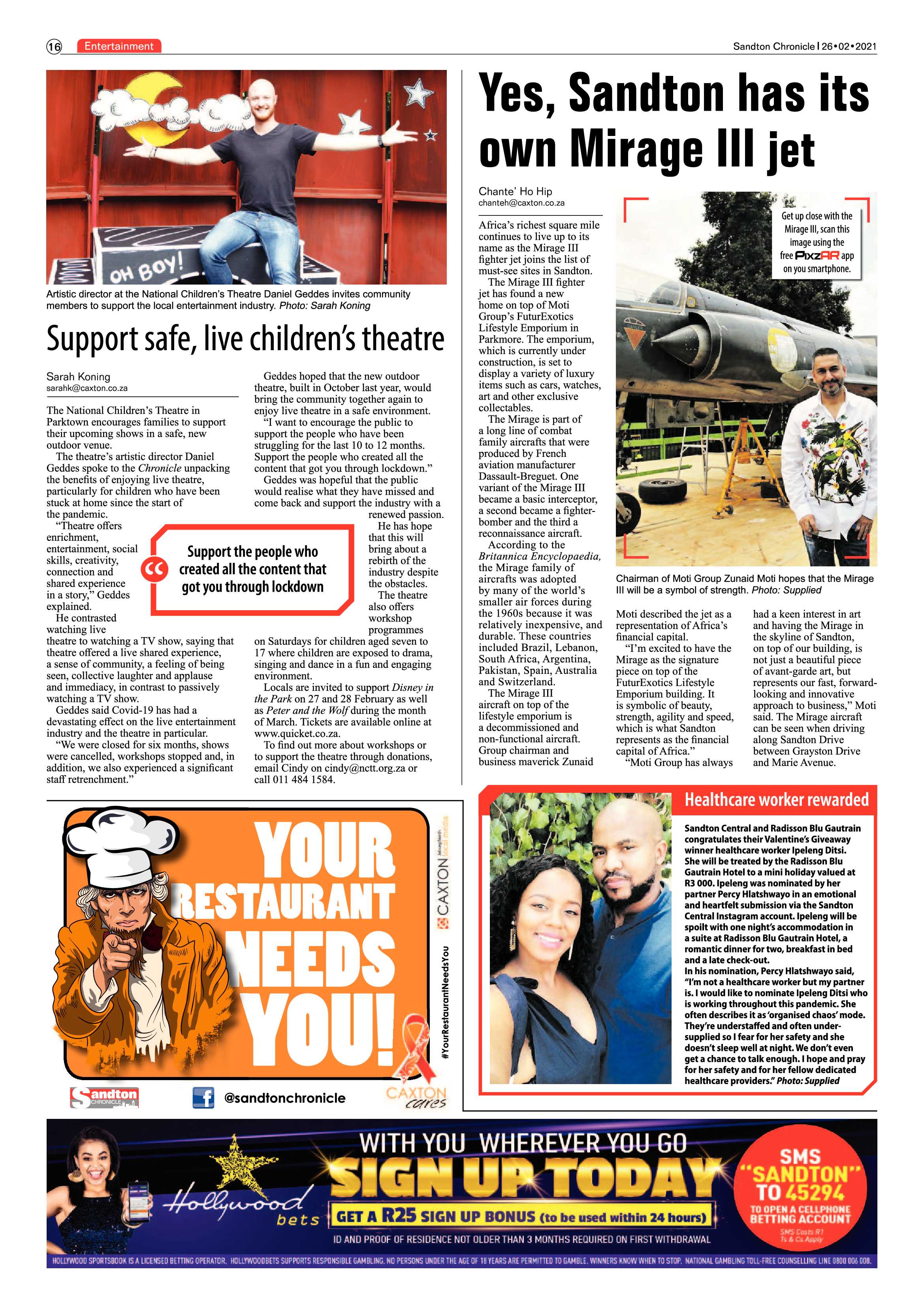 Sandton Chronicle 26 February 2021 page 16