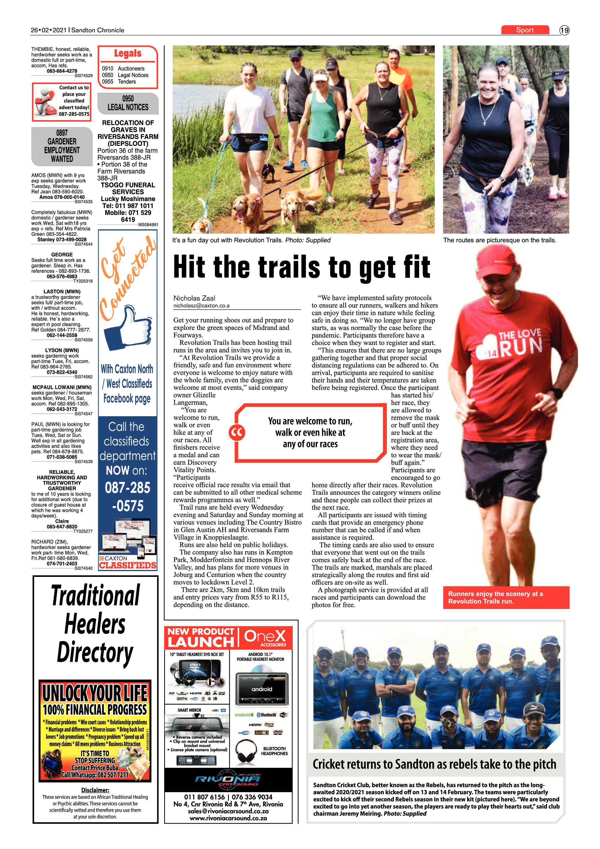 Sandton Chronicle 26 February 2021 page 19