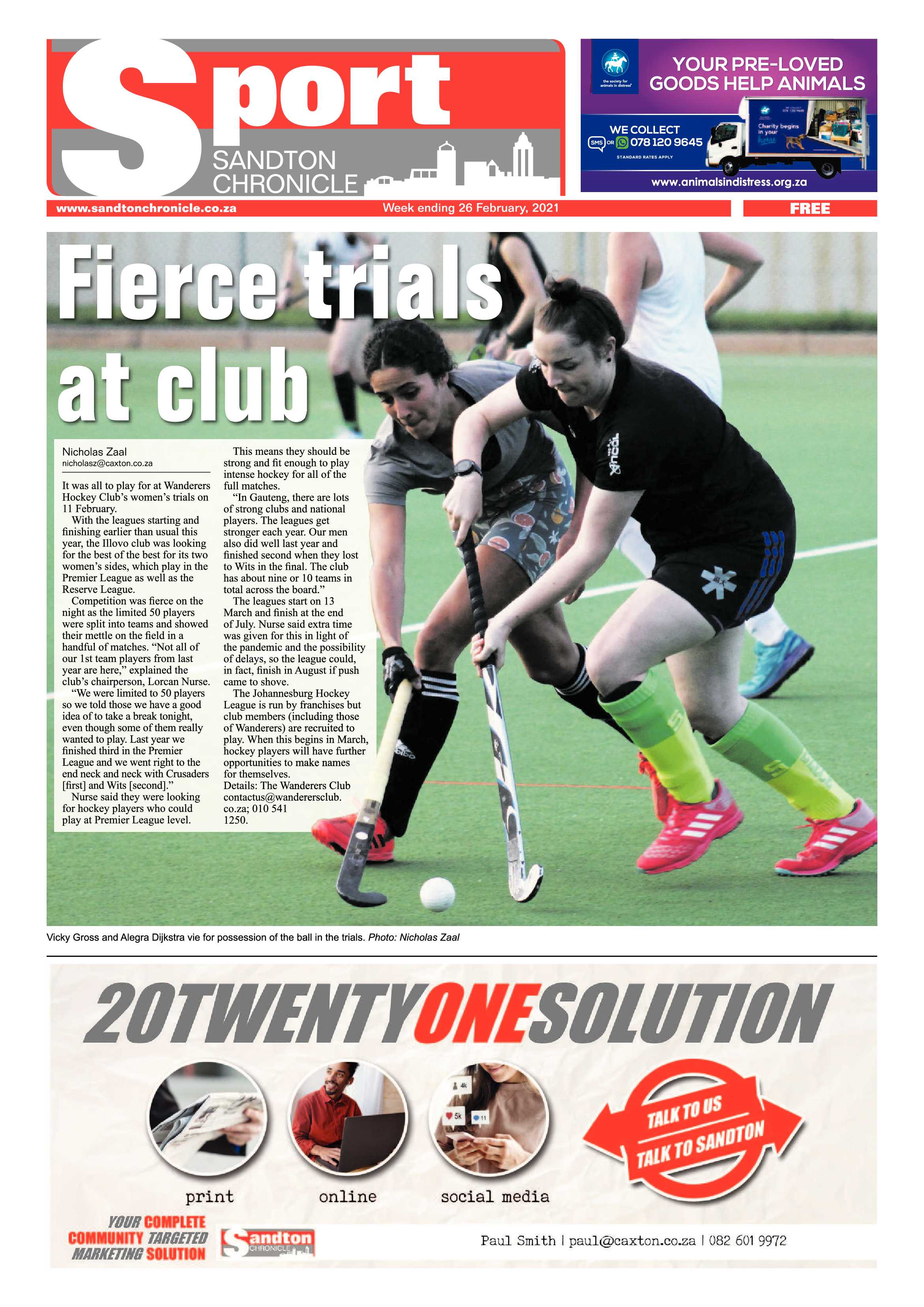 Sandton Chronicle 26 February 2021 page 20