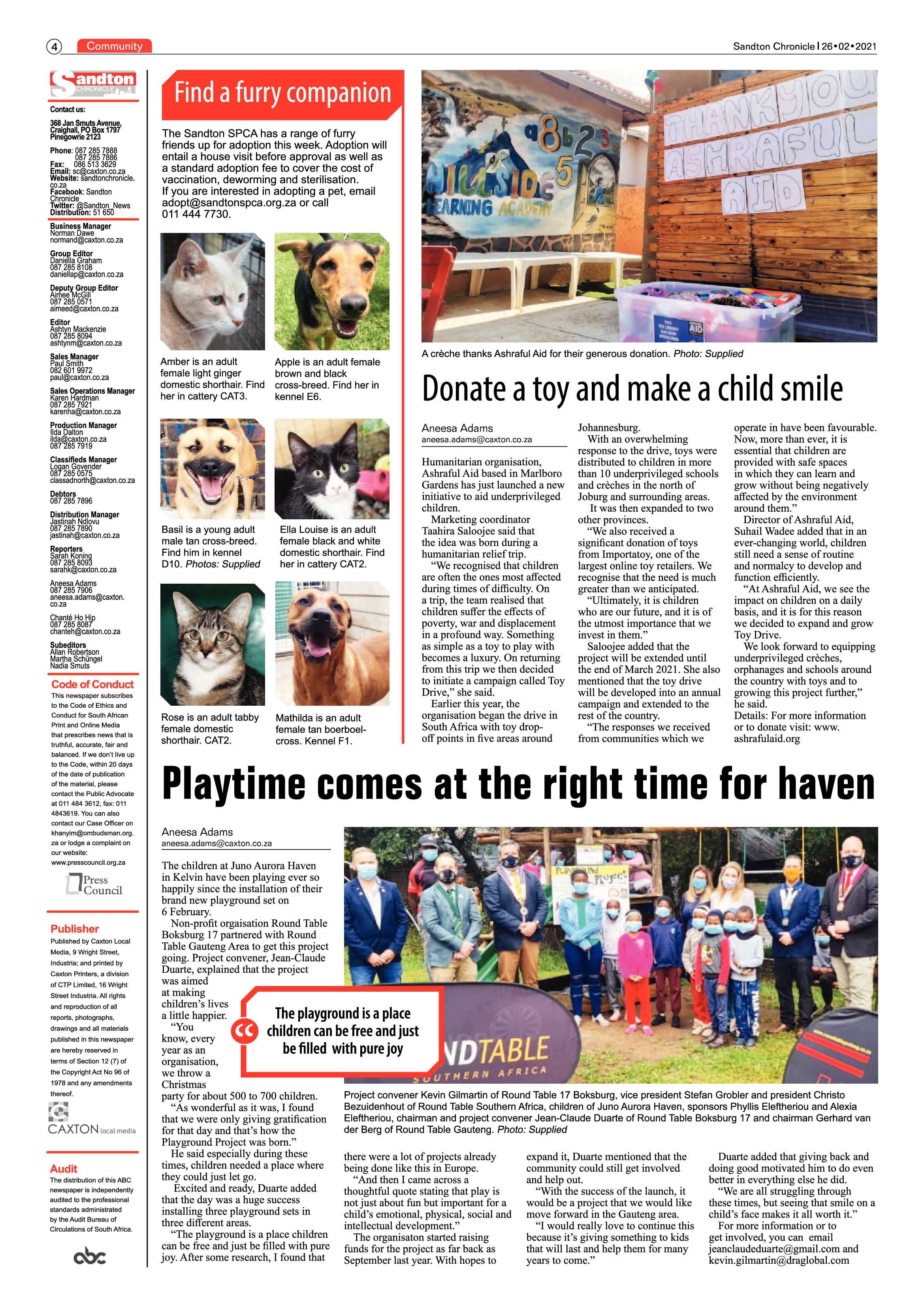 Sandton Chronicle 26 February 2021 page 4