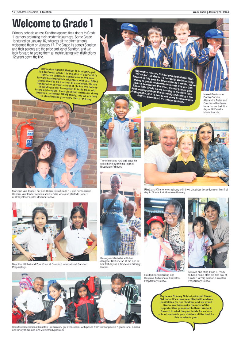Sandton Chronicle 26 January 2024 page 16