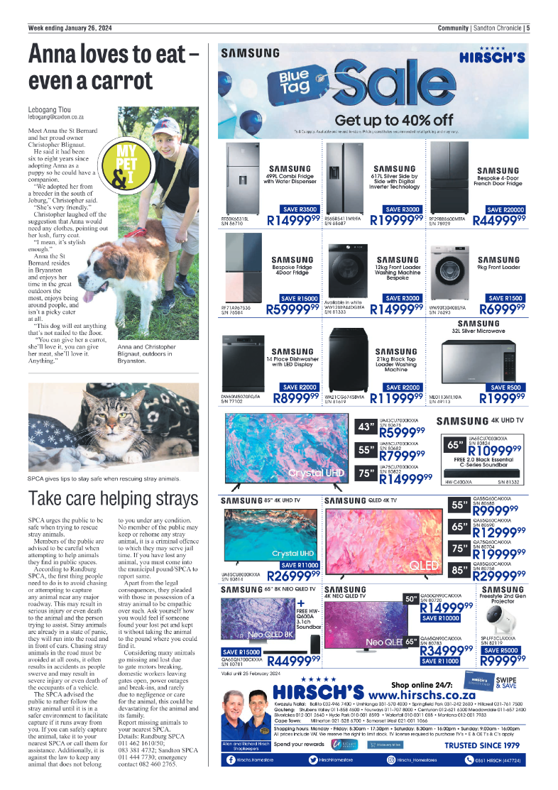 Sandton Chronicle 26 January 2024 page 5