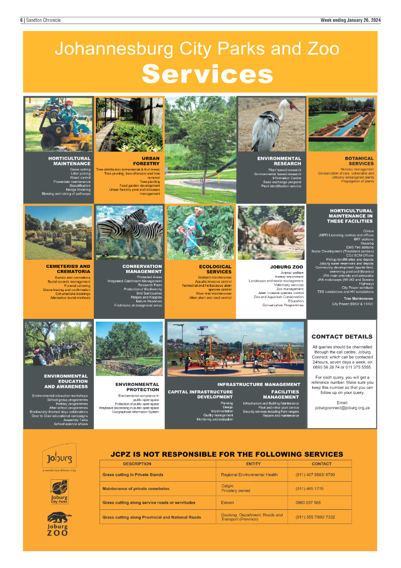 Sandton Chronicle 26 January 2024 page 6