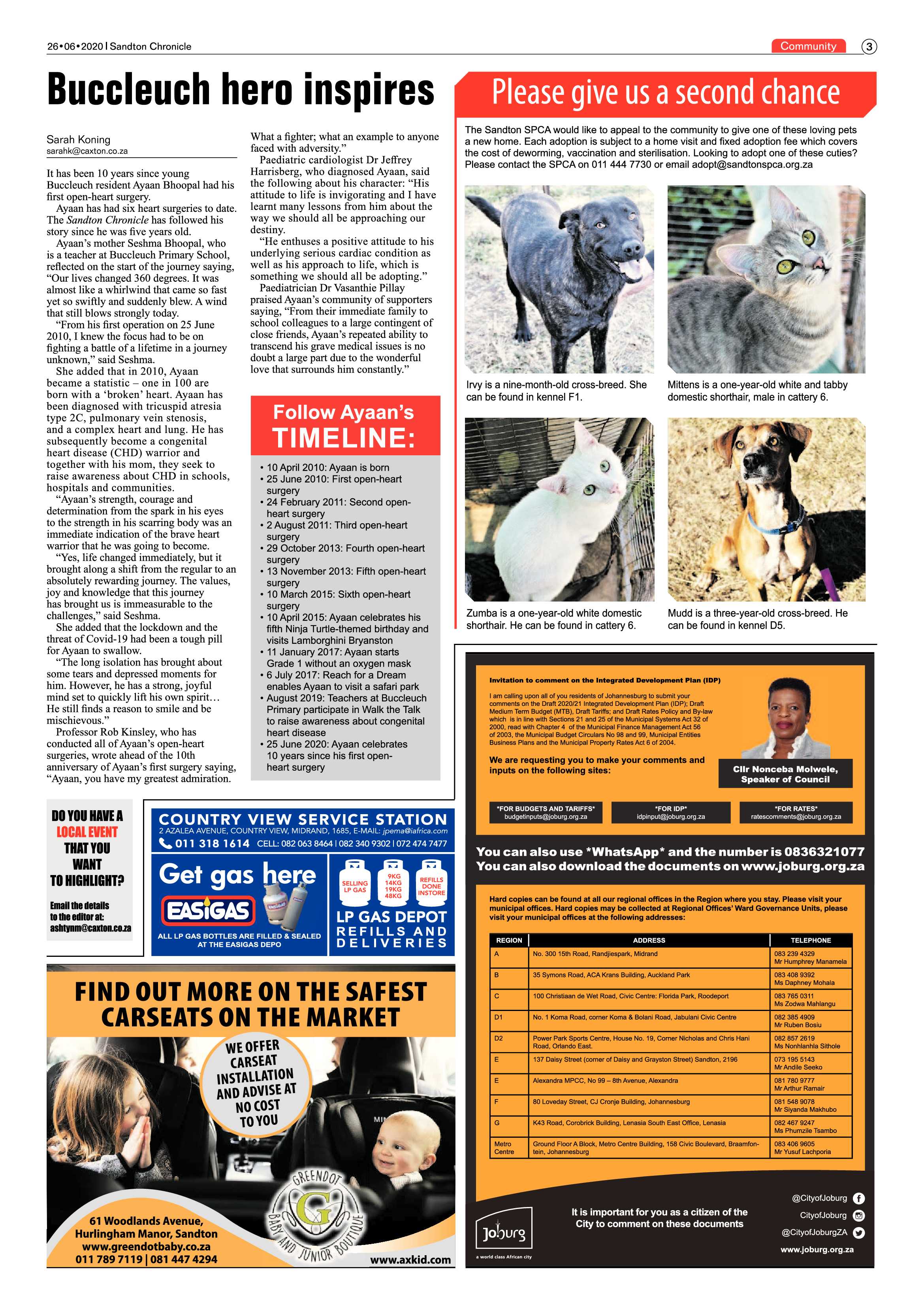 Sandton Chronicle 26 June 2020 page 3