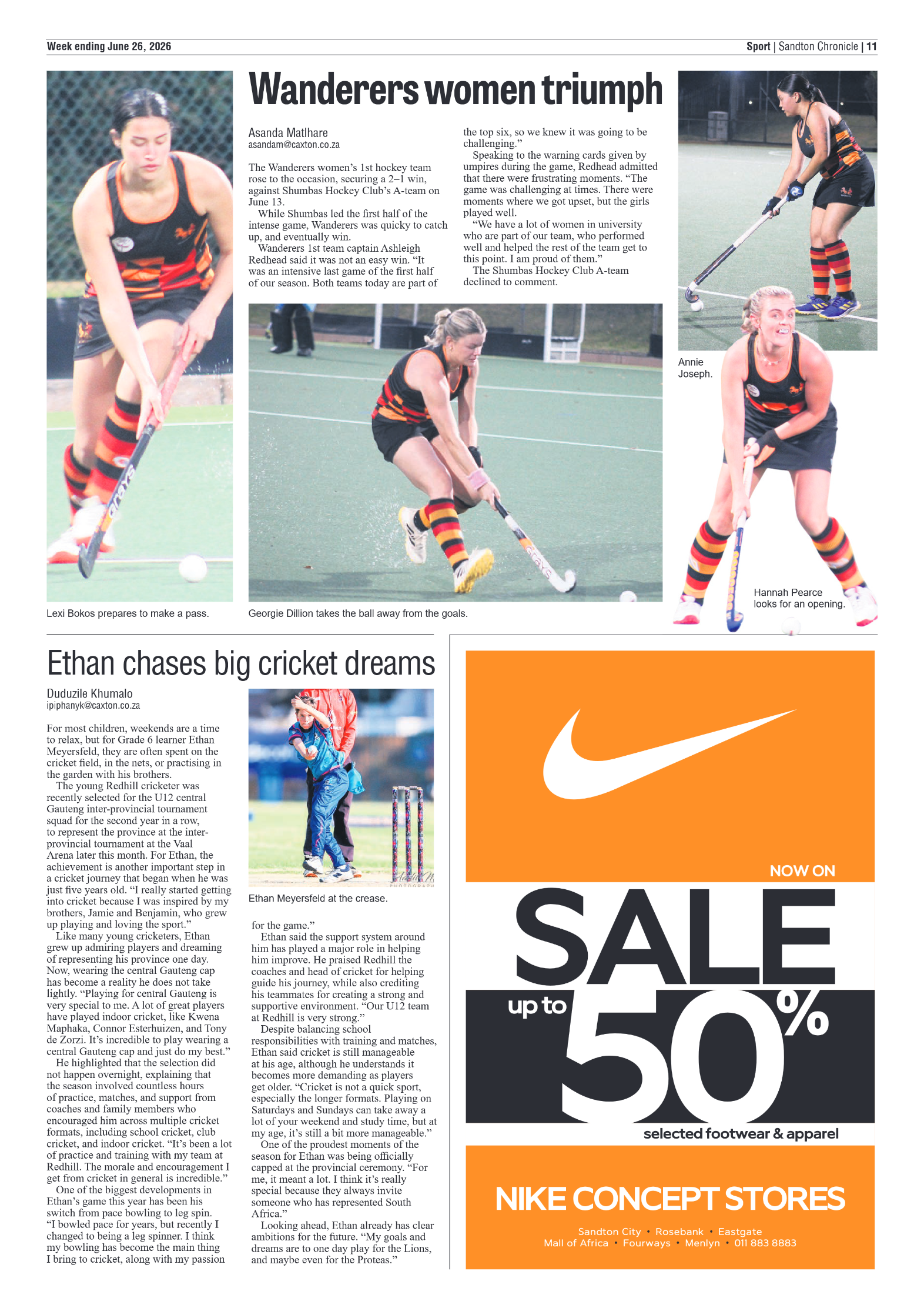 Sandton Chronicle 26 June 2026 page 11