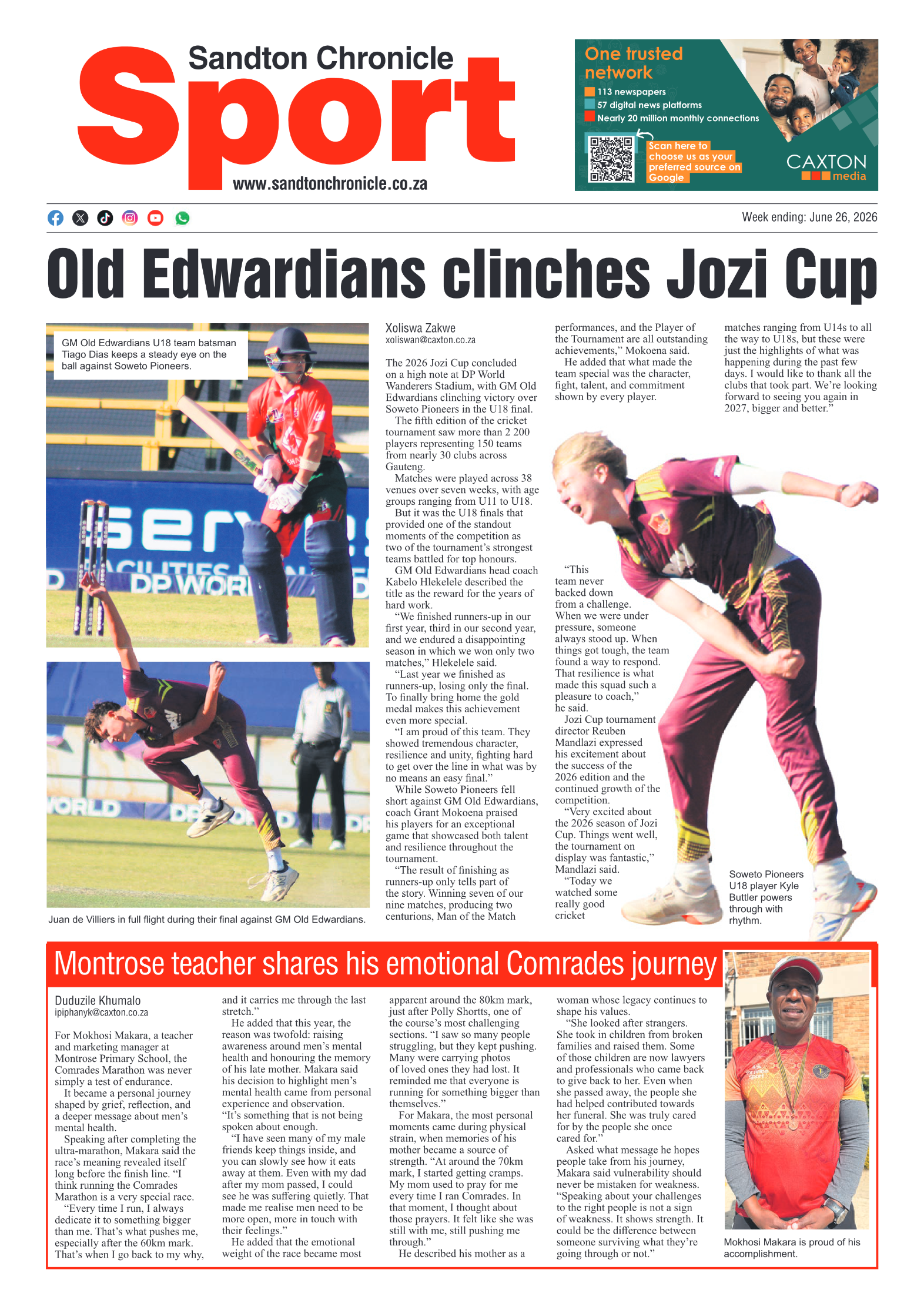 Sandton Chronicle 26 June 2026 page 12
