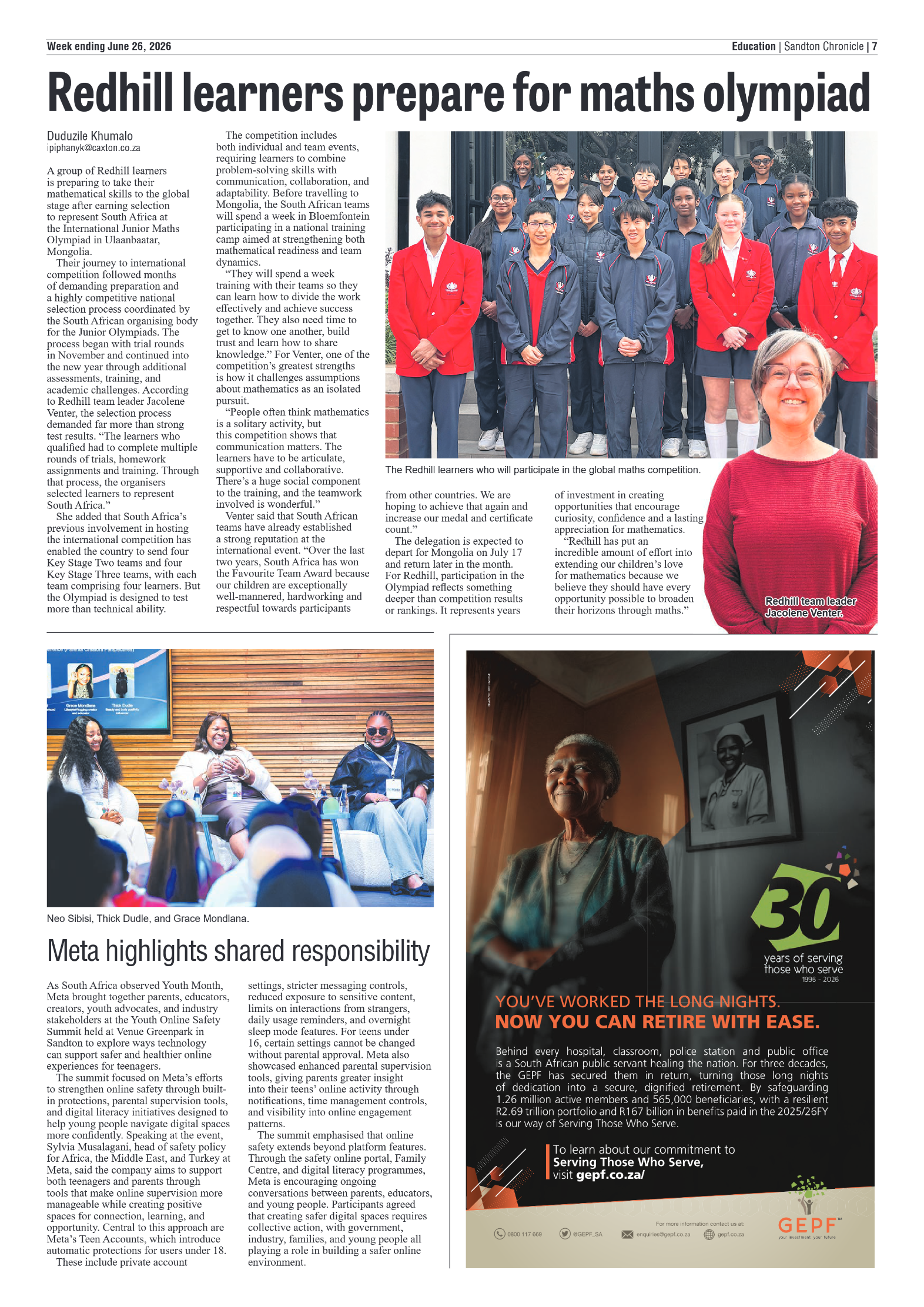 Sandton Chronicle 26 June 2026 page 7