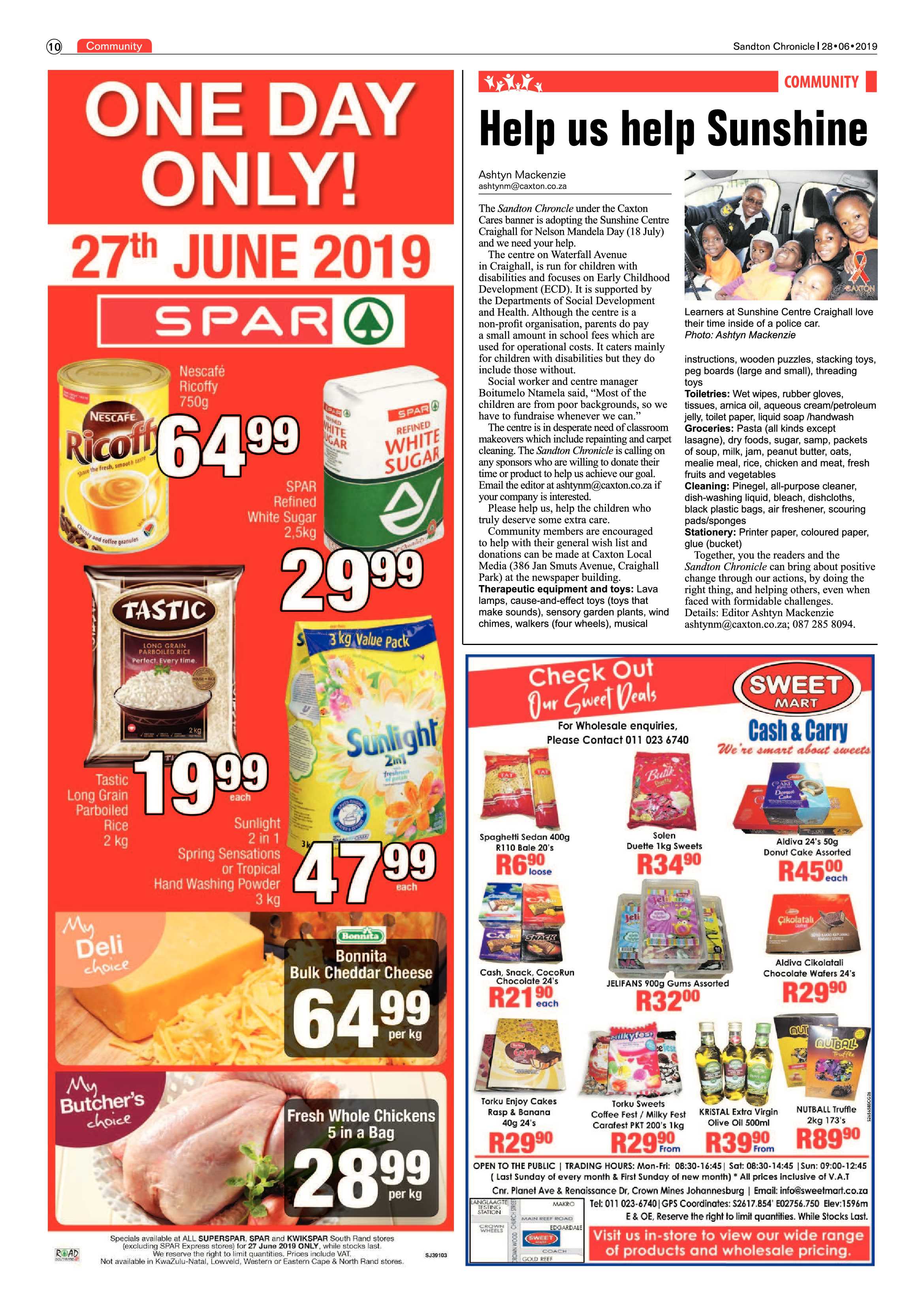 Sandton Chronicle 26 June, 2019 page 10