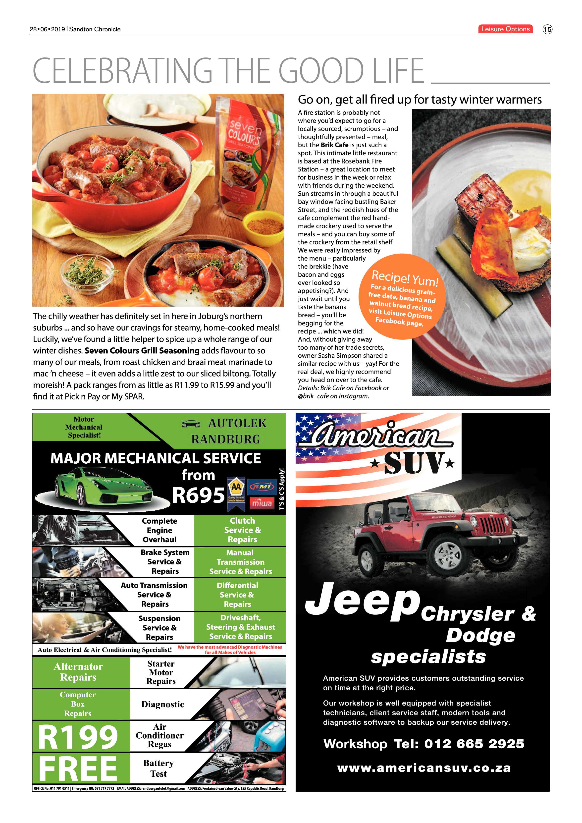 Sandton Chronicle 26 June, 2019 page 15