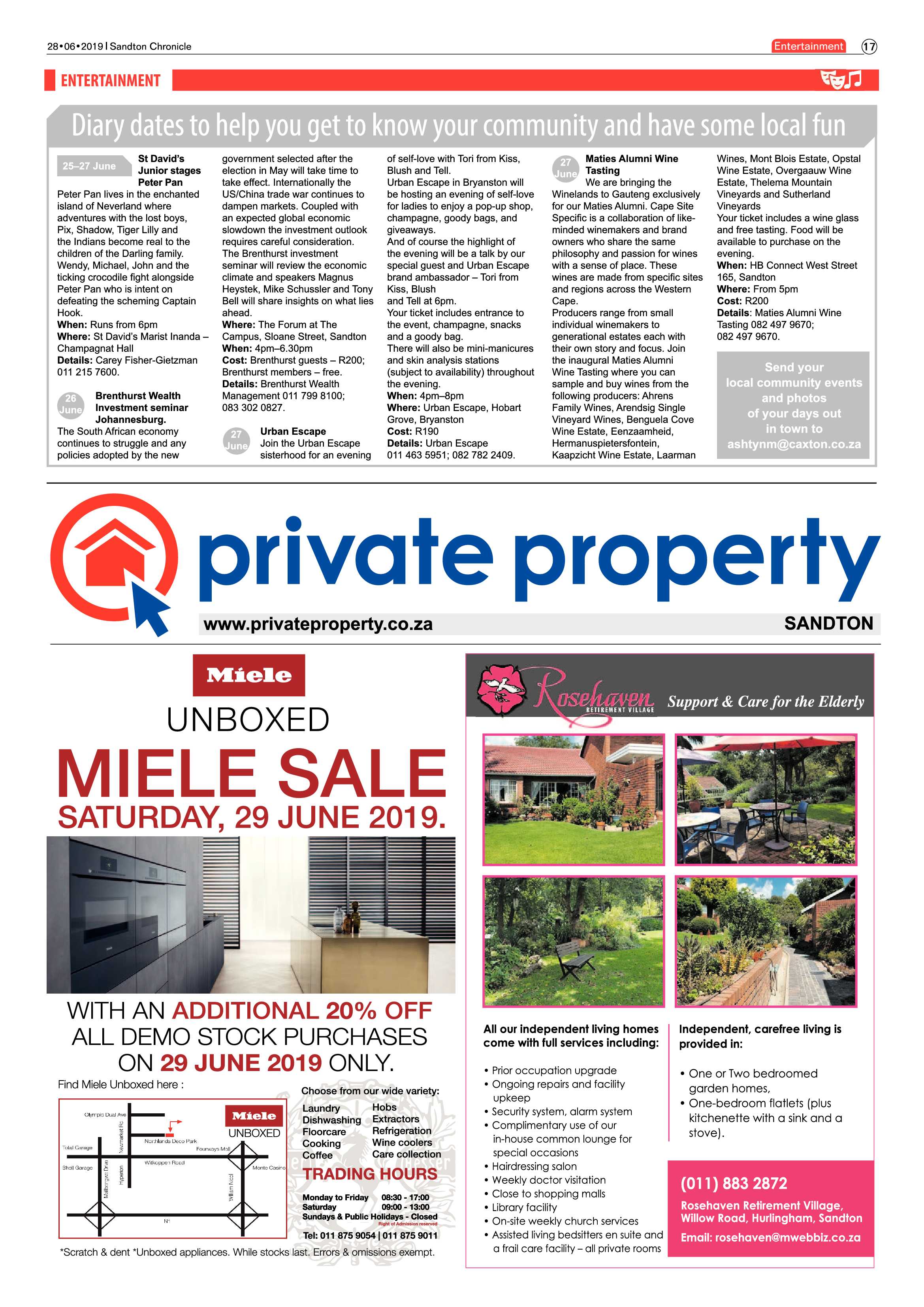 Sandton Chronicle 26 June, 2019 page 17