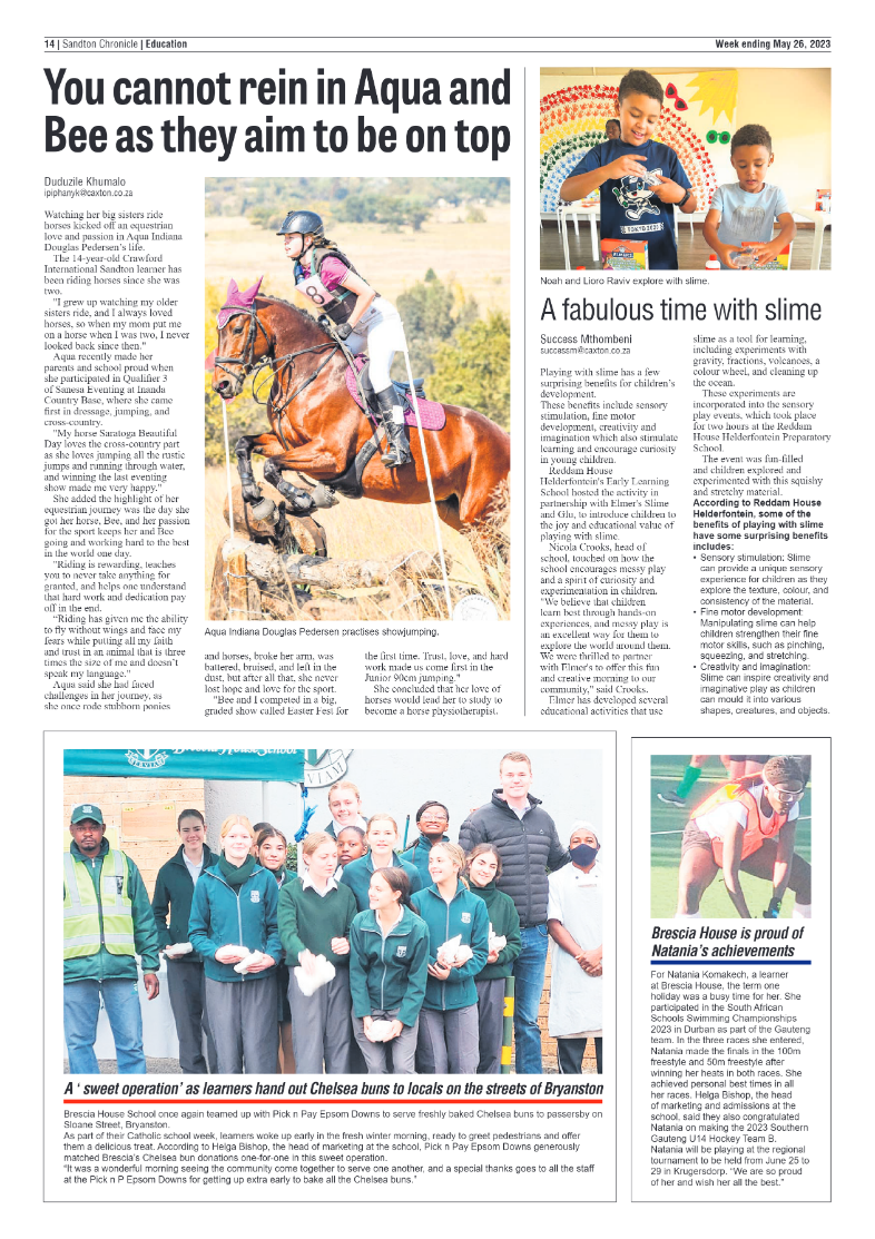 Sandton Chronicle 26 May 2023 page 14