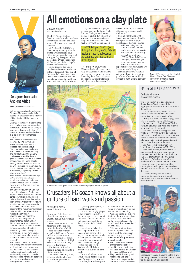 Sandton Chronicle 26 May 2023 page 15