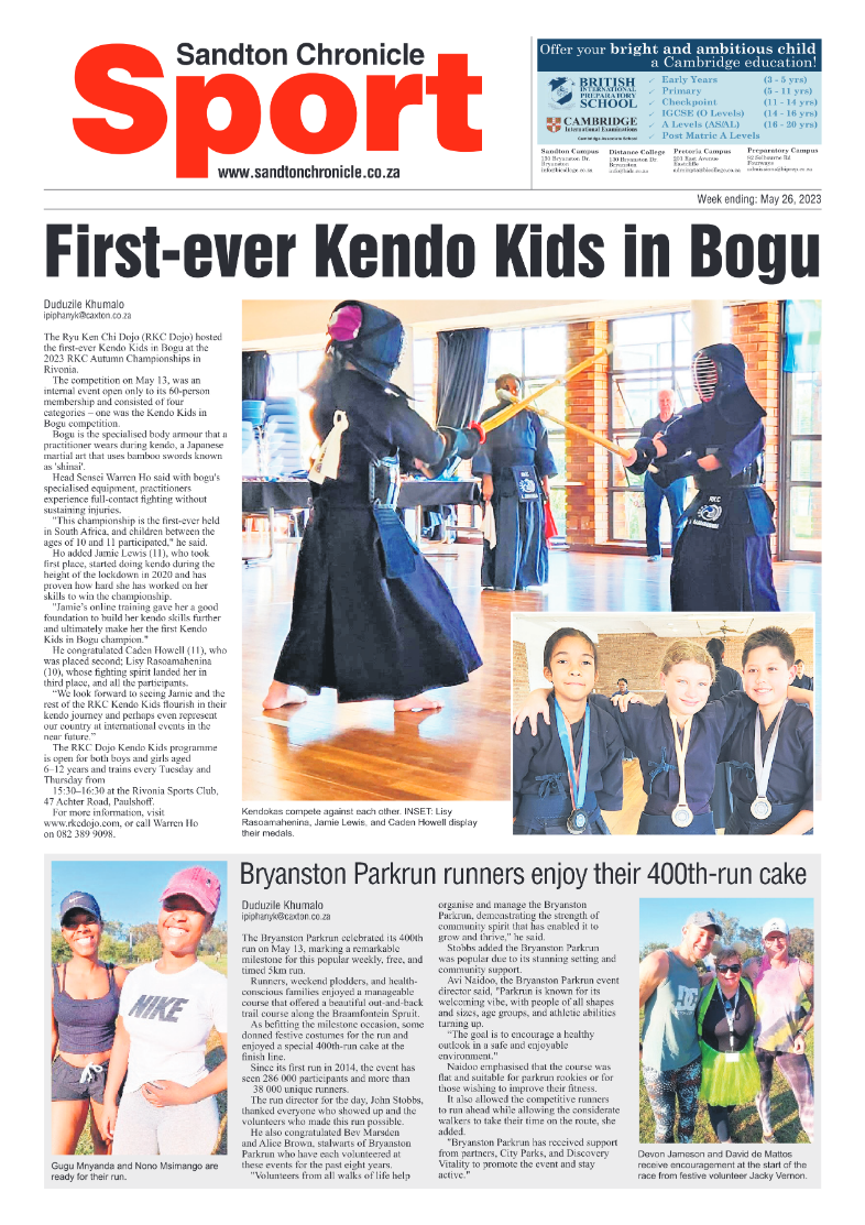 Sandton Chronicle 26 May 2023 page 20