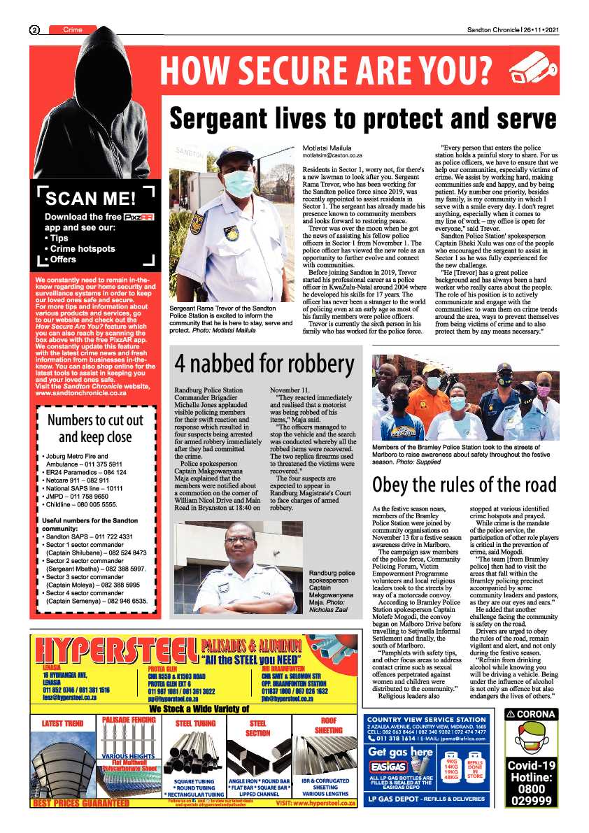 Sandton Chronicle 26 November 2021 page 2