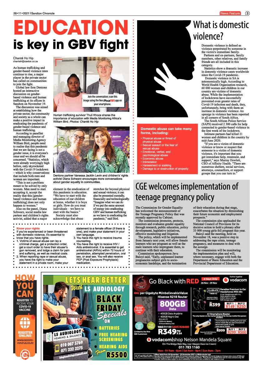 Sandton Chronicle 26 November 2021 page 3