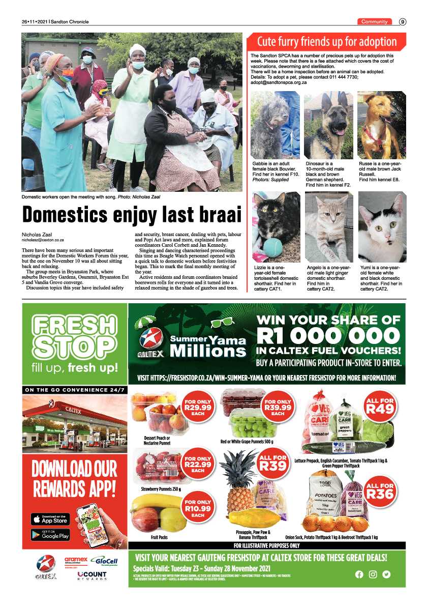Sandton Chronicle 26 November 2021 page 9