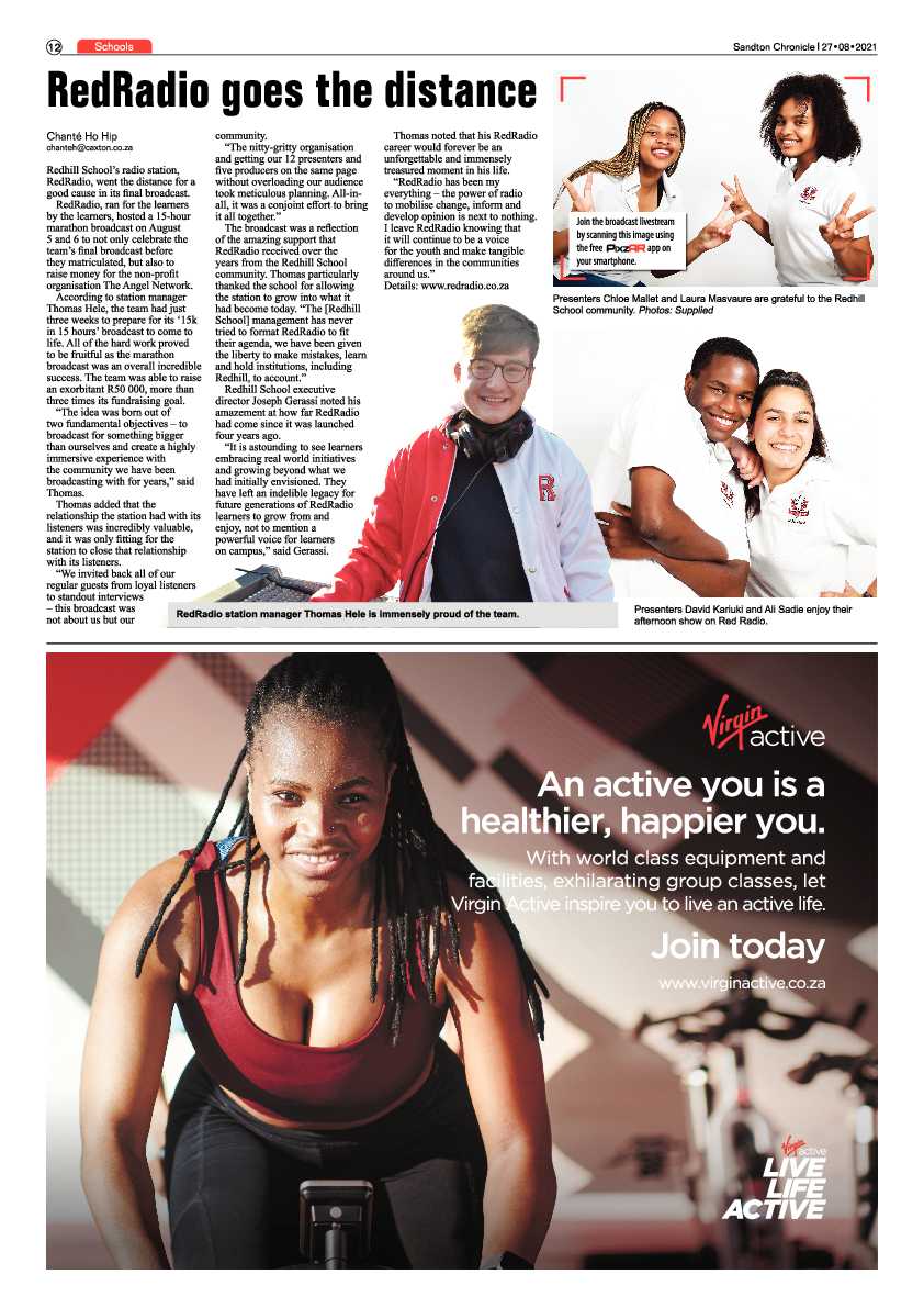 Sandton Chronicle 27 August 2021 page 12