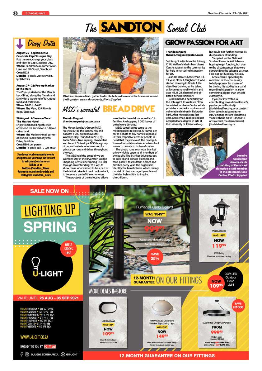 Sandton Chronicle 27 August 2021 page 16