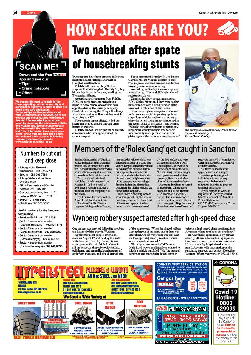 Sandton Chronicle 27 August 2021 page 2