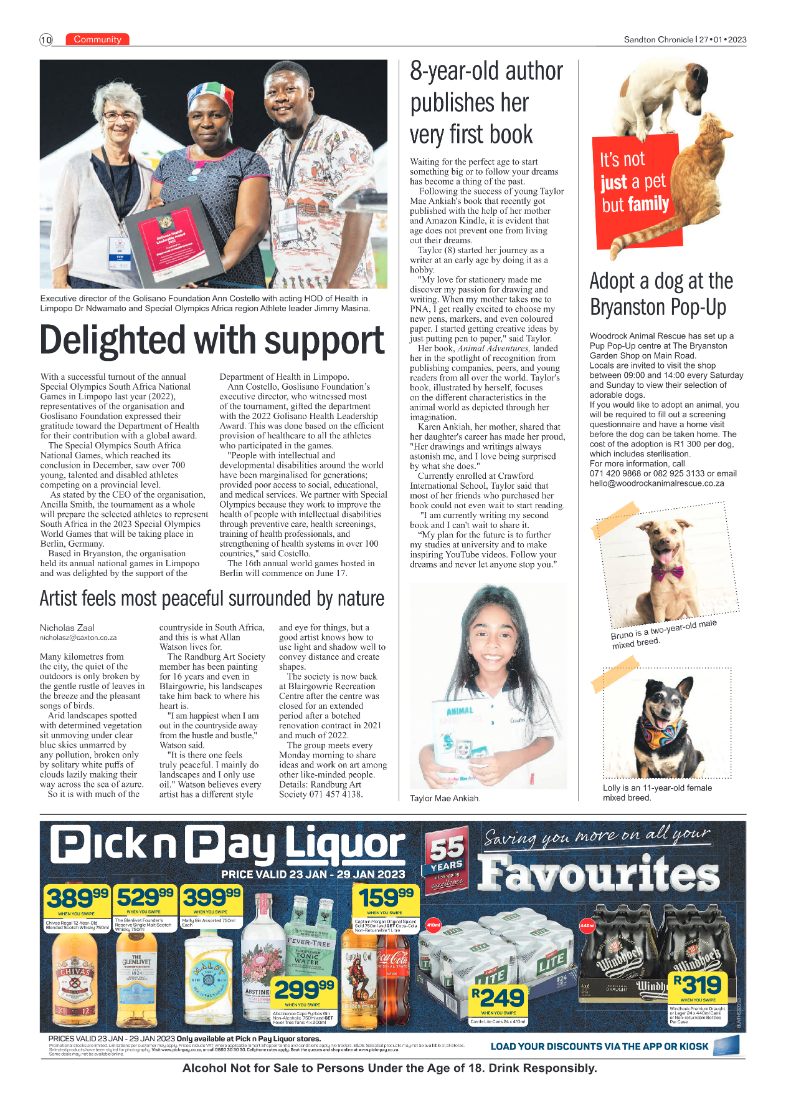 Sandton Chronicle 27 Jan 2023 page 10