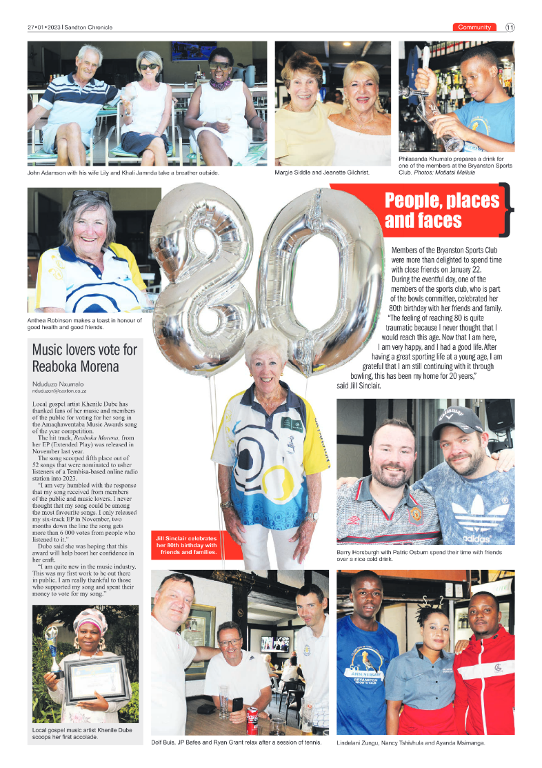 Sandton Chronicle 27 Jan 2023 page 11