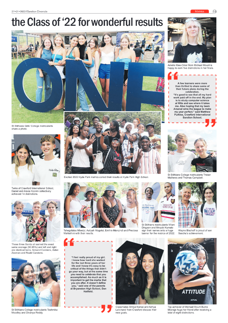 Sandton Chronicle 27 Jan 2023 page 13
