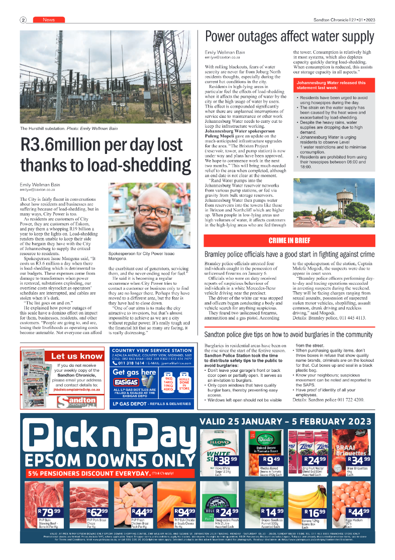 Sandton Chronicle 27 Jan 2023 page 2