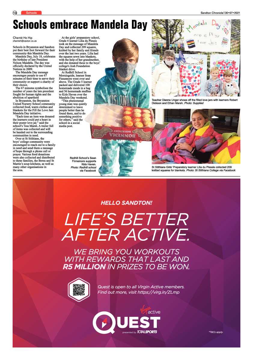 Sandton Chronicle 27 July 2021 page 10