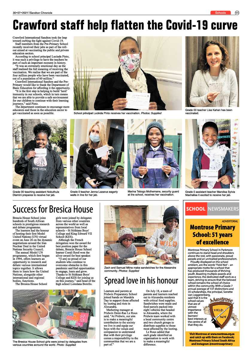 Sandton Chronicle 27 July 2021 page 11