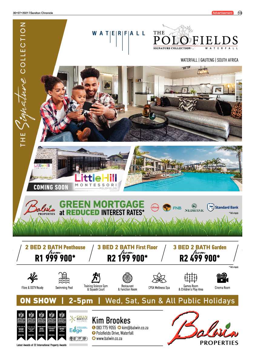 Sandton Chronicle 27 July 2021 page 13
