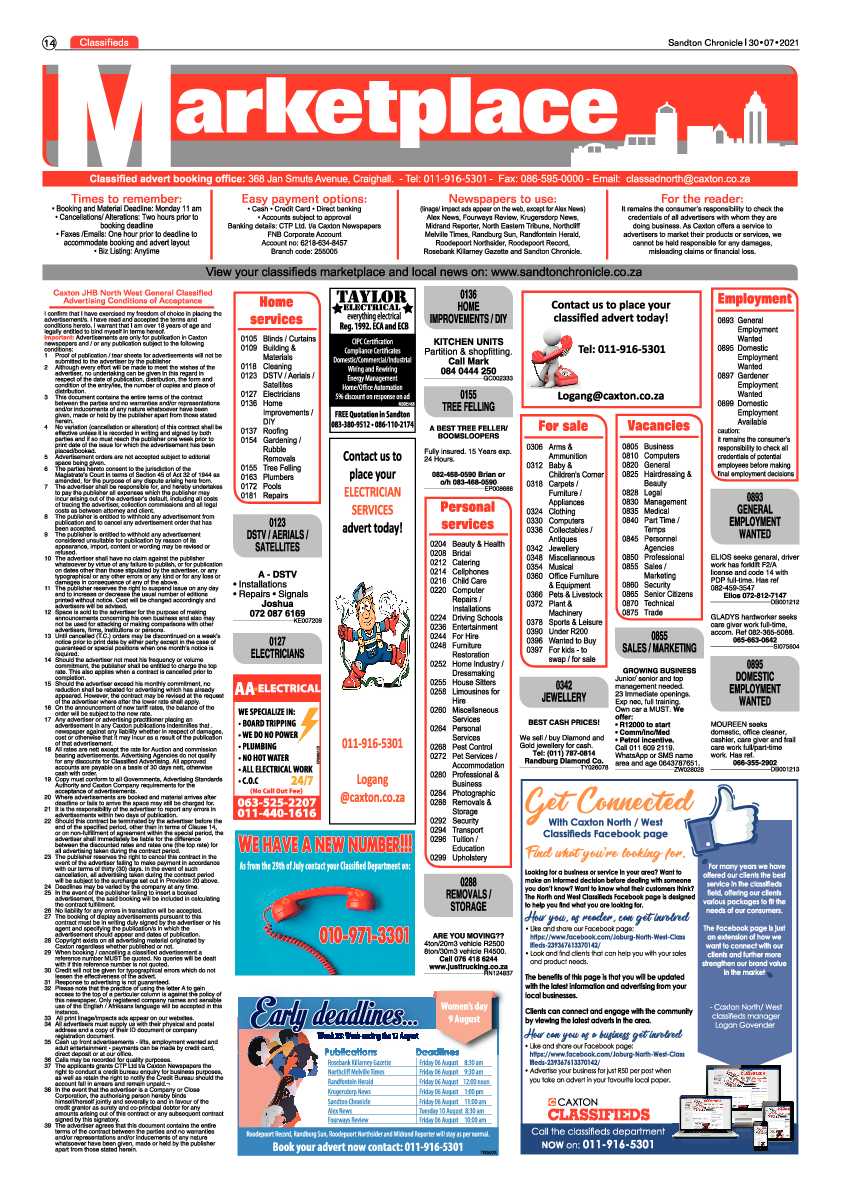 Sandton Chronicle 27 July 2021 page 14
