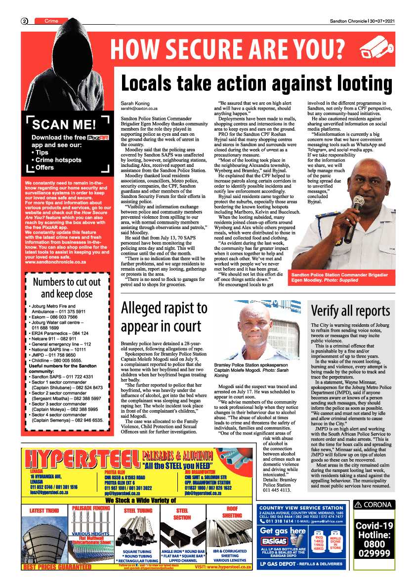 Sandton Chronicle 27 July 2021 page 2