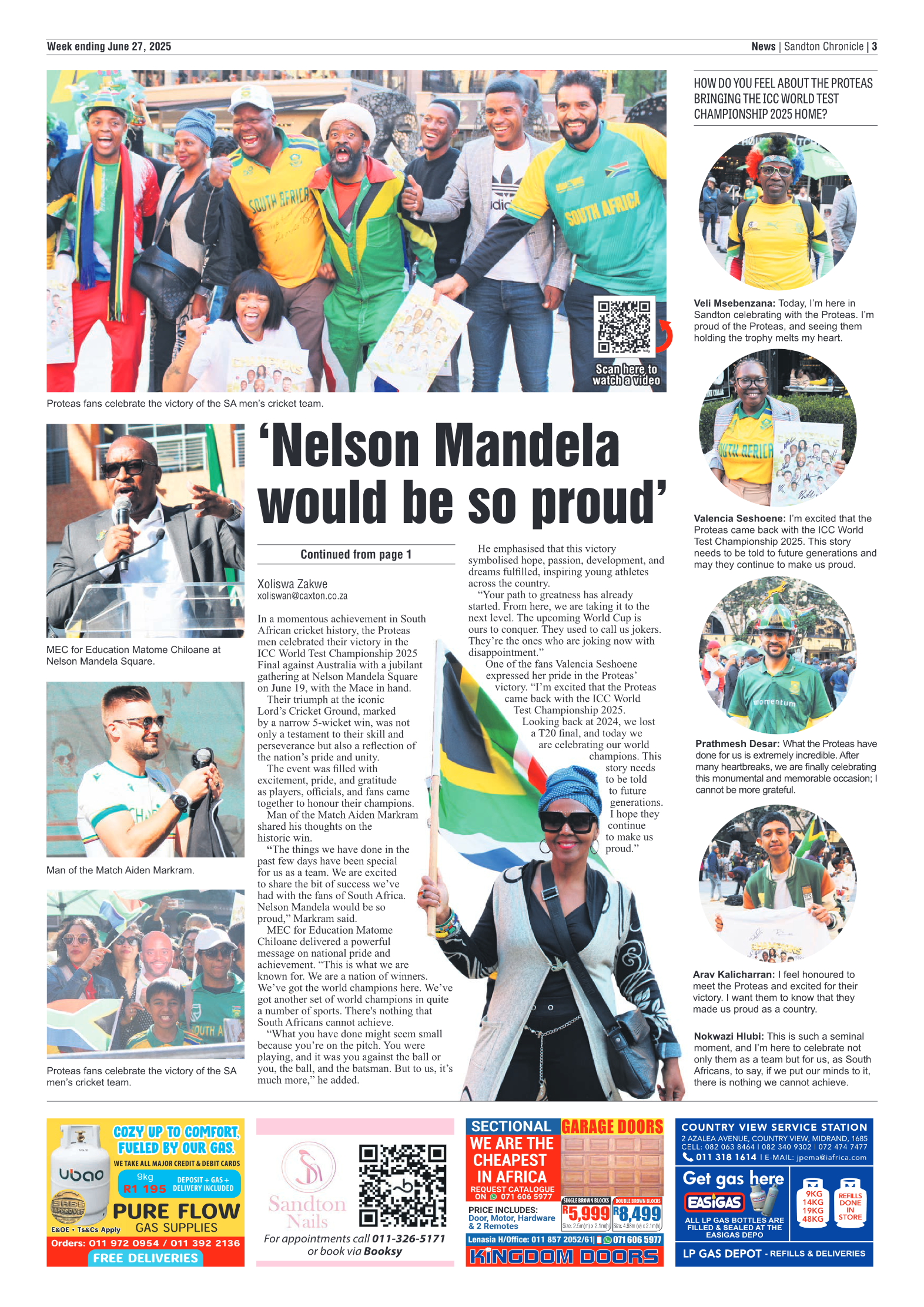 Sandton Chronicle 27 June 2025 page 3