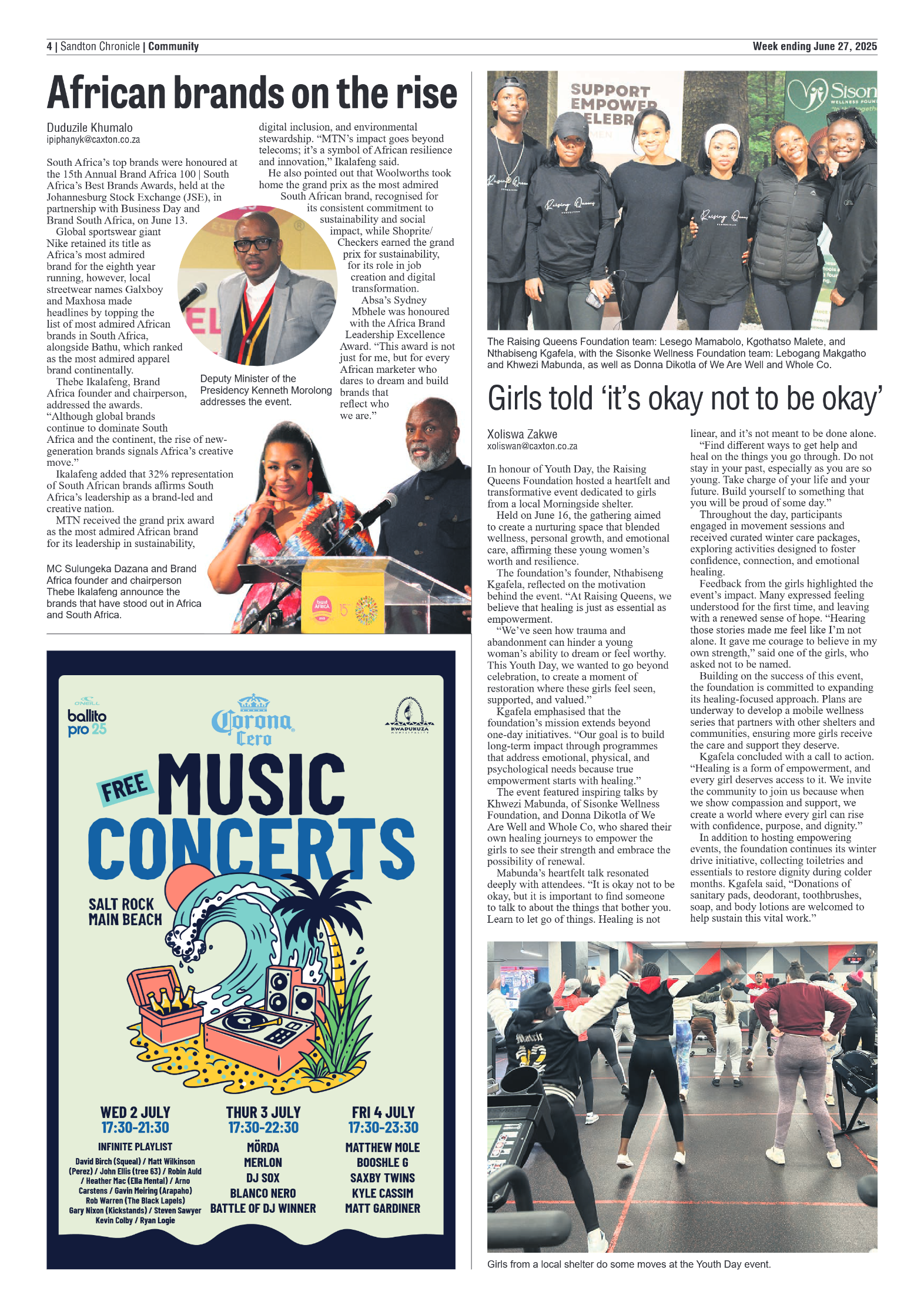 Sandton Chronicle 27 June 2025 page 4