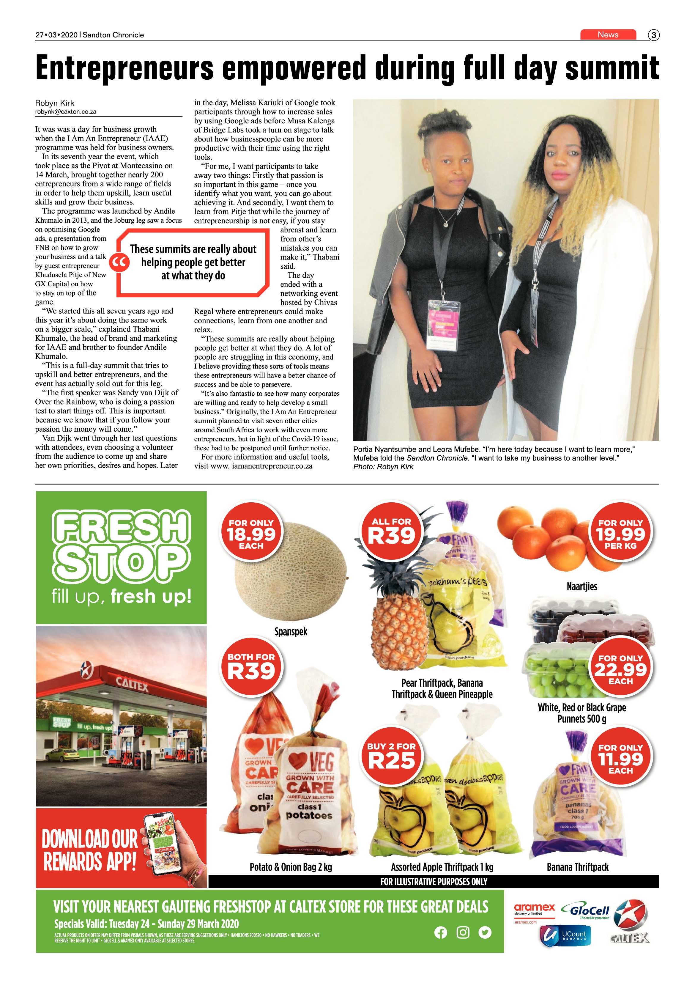 Sandton Chronicle 27 March 2020 page 3