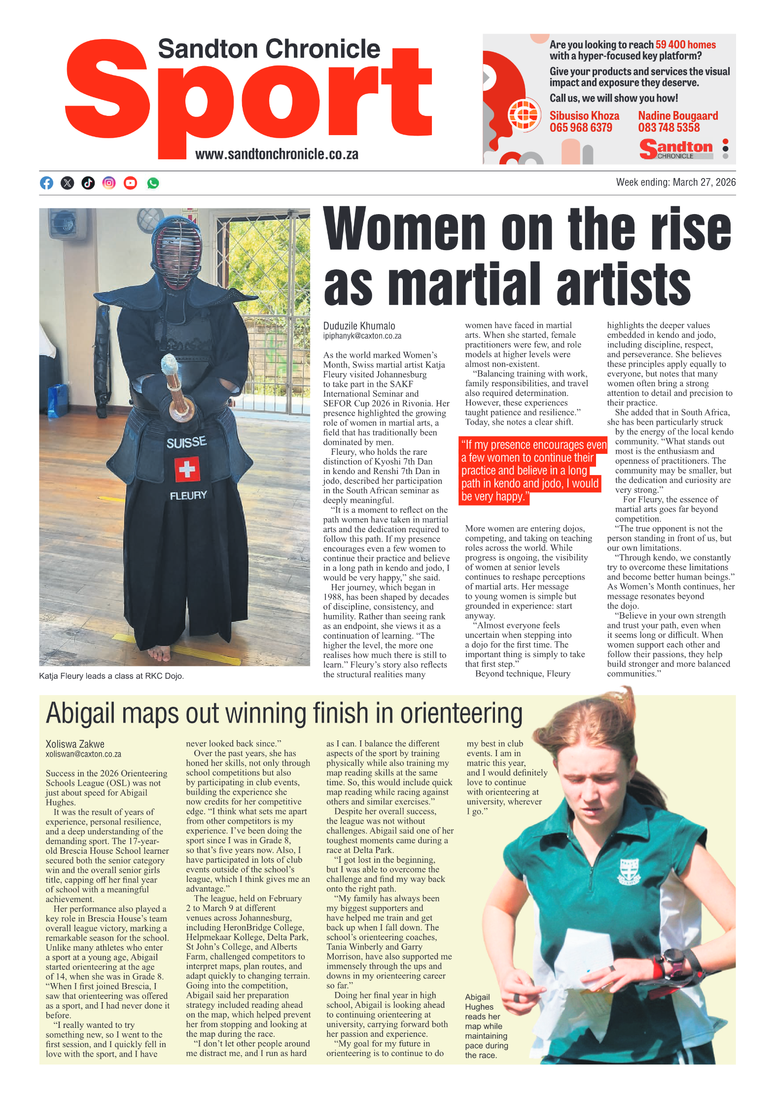 Sandton Chronicle 27 March 2026 page 12