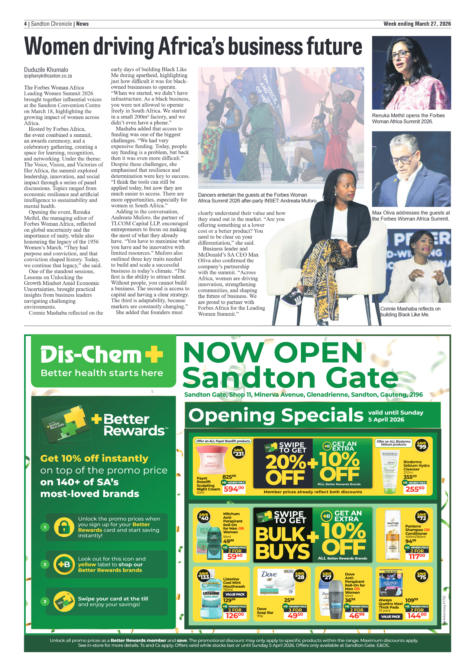 Sandton Chronicle 27 March 2026 page 4