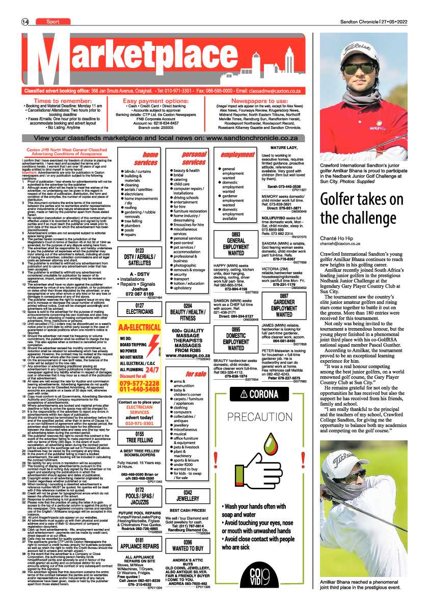 Sandton Chronicle 27 May 2022 page 14