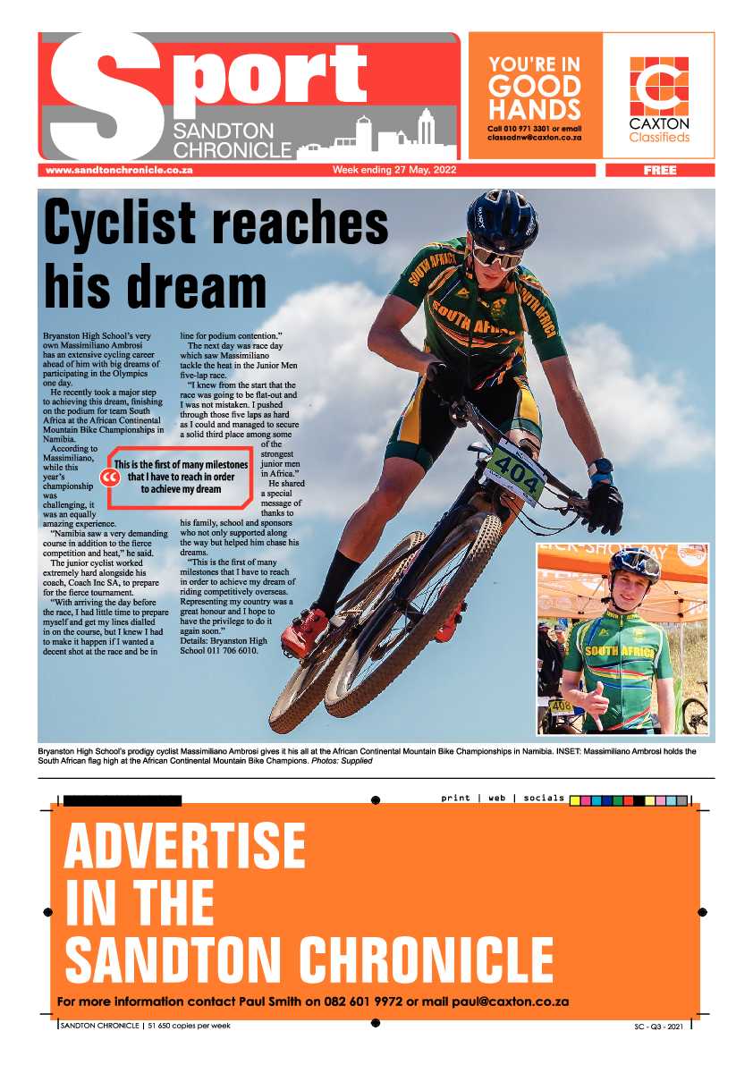 Sandton Chronicle 27 May 2022 page 16