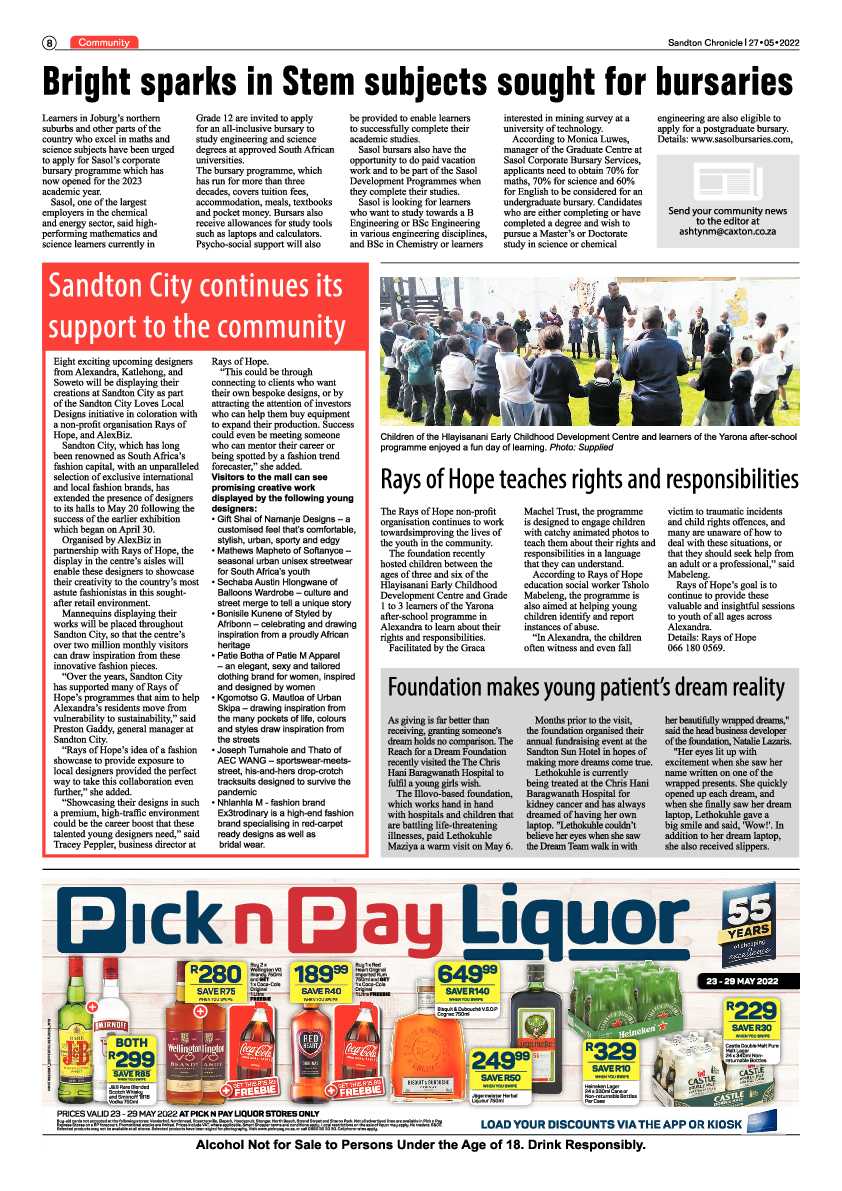 Sandton Chronicle 27 May 2022 page 8